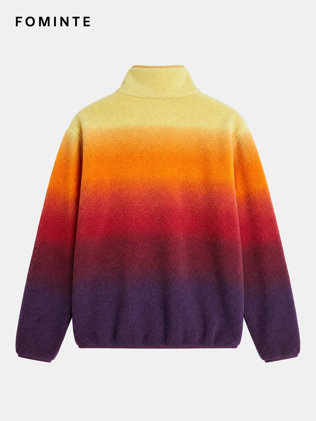 Sunset Gradient Quarter-Zip Fleece Pullover