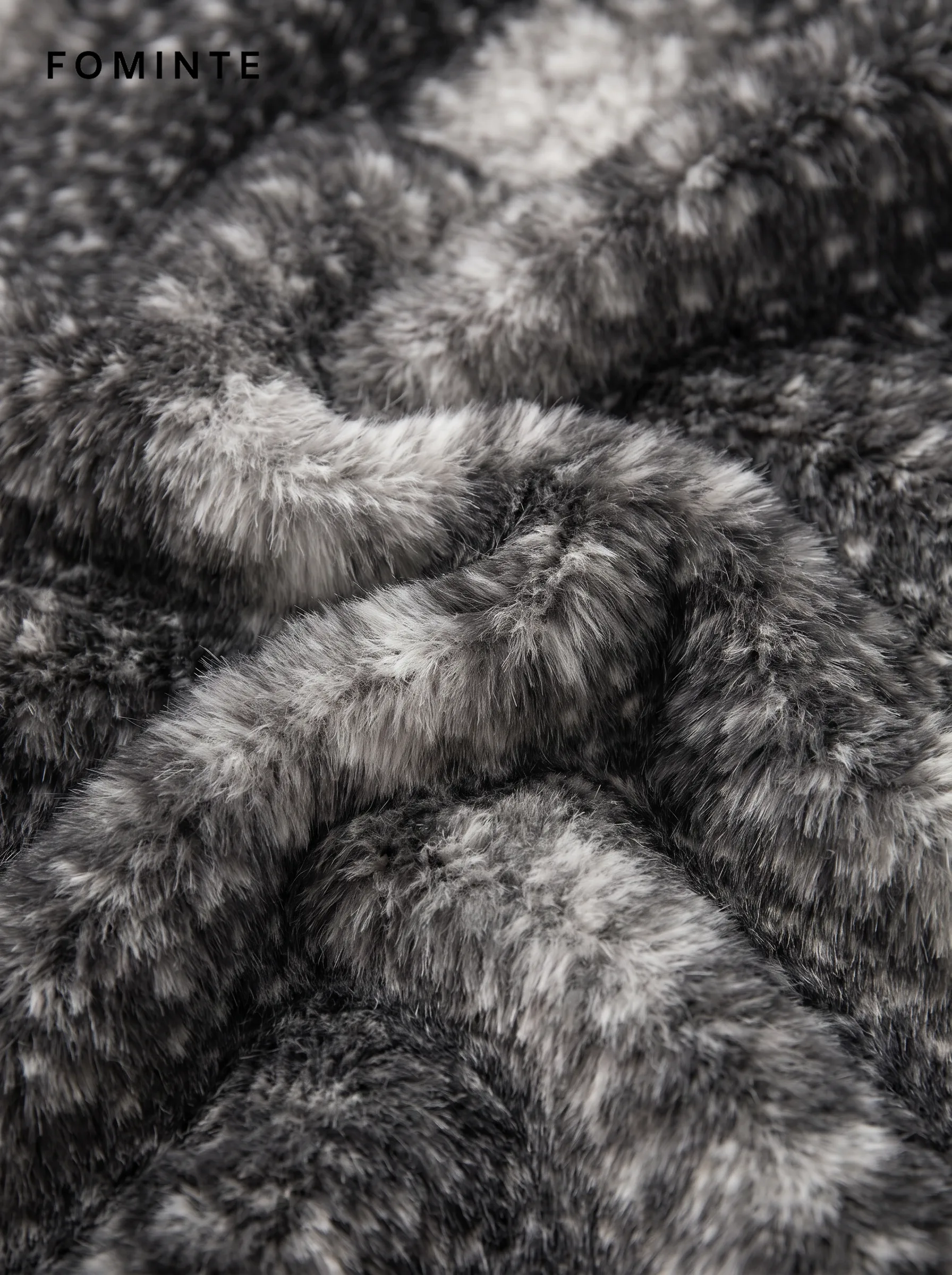 Obsidian Black Luxury High-Gloss Faux Fur Maxi Coat