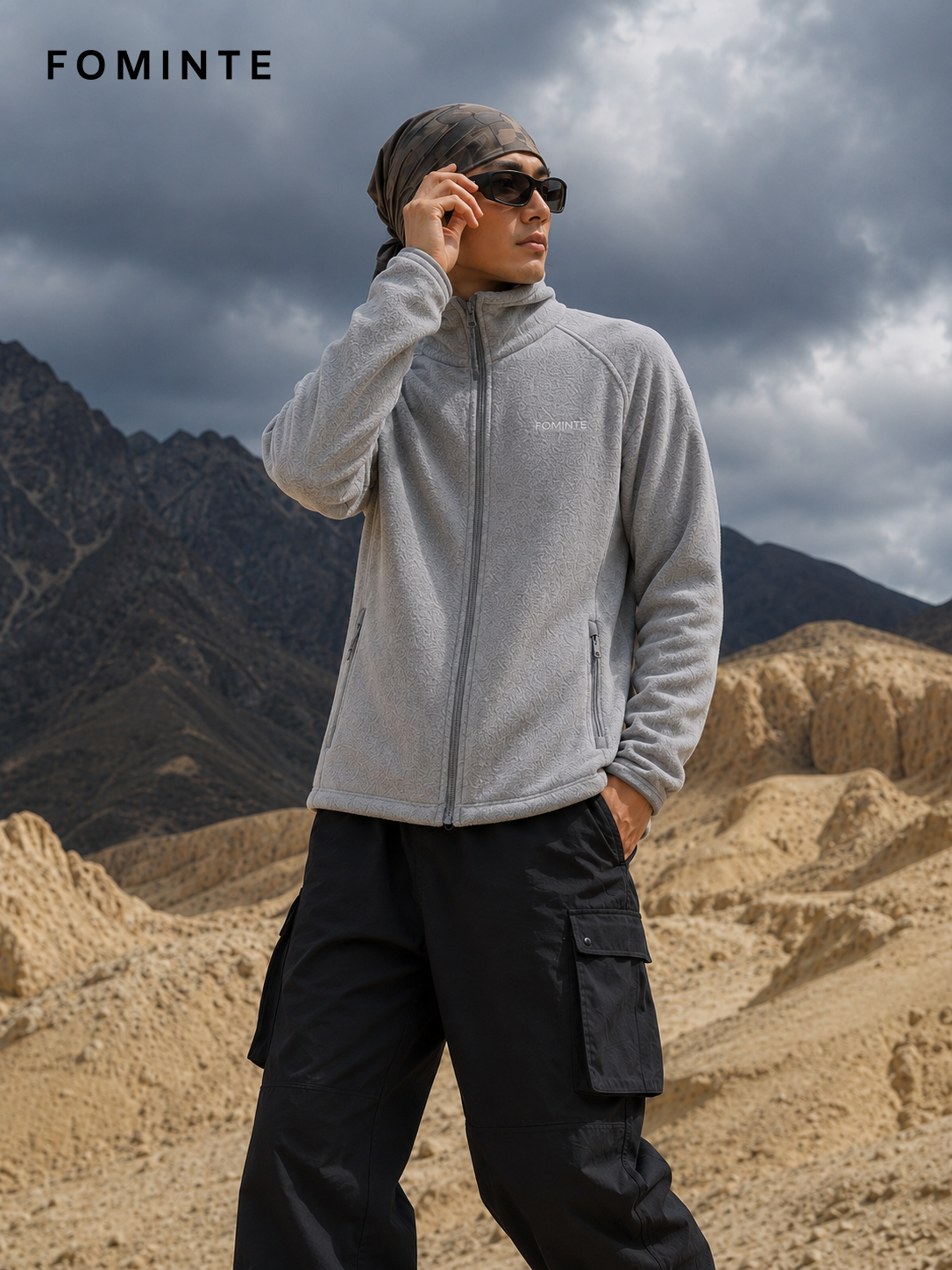 Heather Grey Fleece Jacket for Outdoor Apparel Collections