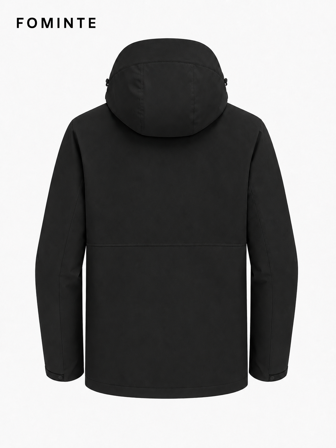 Black Women's Hooded Softshell Jacket Wholesale Custom Outerwear - FM0801000431-3