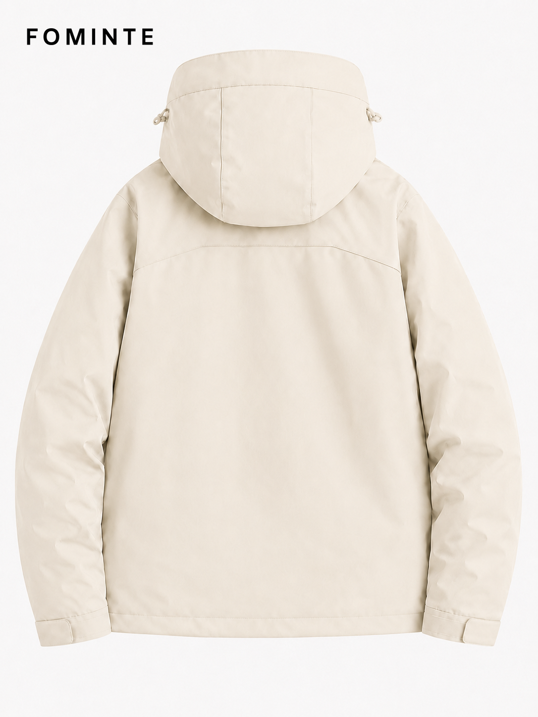 Cream Women's Hooded Softshell Jacket Wholesale Custom Outerwear - FM0802000432-1