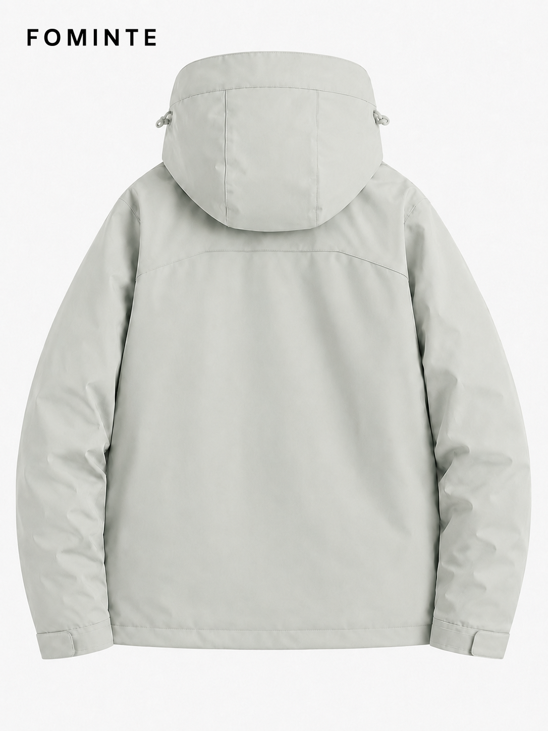 Light Grey Green Women's Hooded Softshell Jacket Wholesale Custom Outerwear - FM0802000432-2