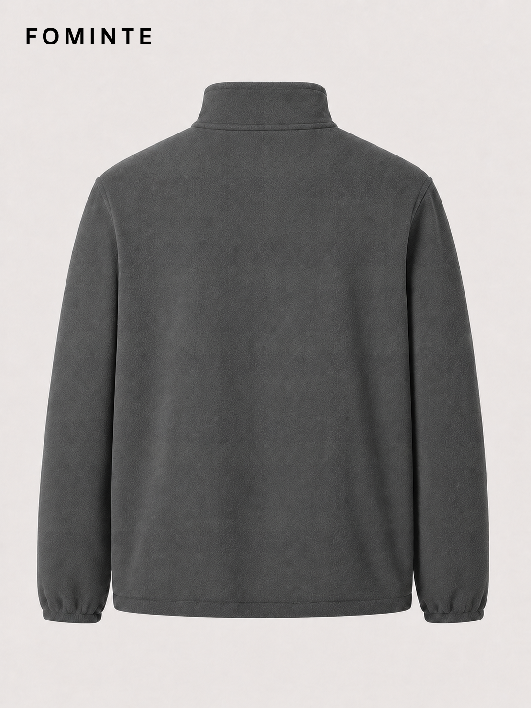 Charcoal Men's Full-Zip Fleece Jacket Wholesale Custom Outerwear - FM0802000434-2