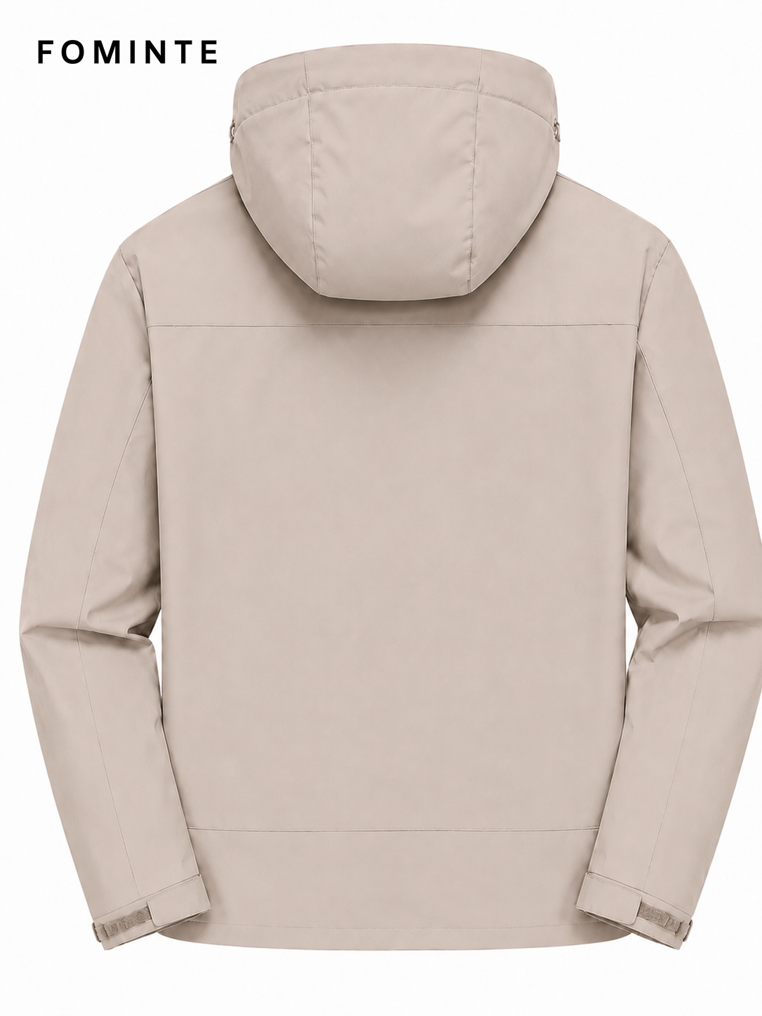 Mist Beige Men's Hooded Softshell Jacket Wholesale Custom Outerwear - FM0802000441-4