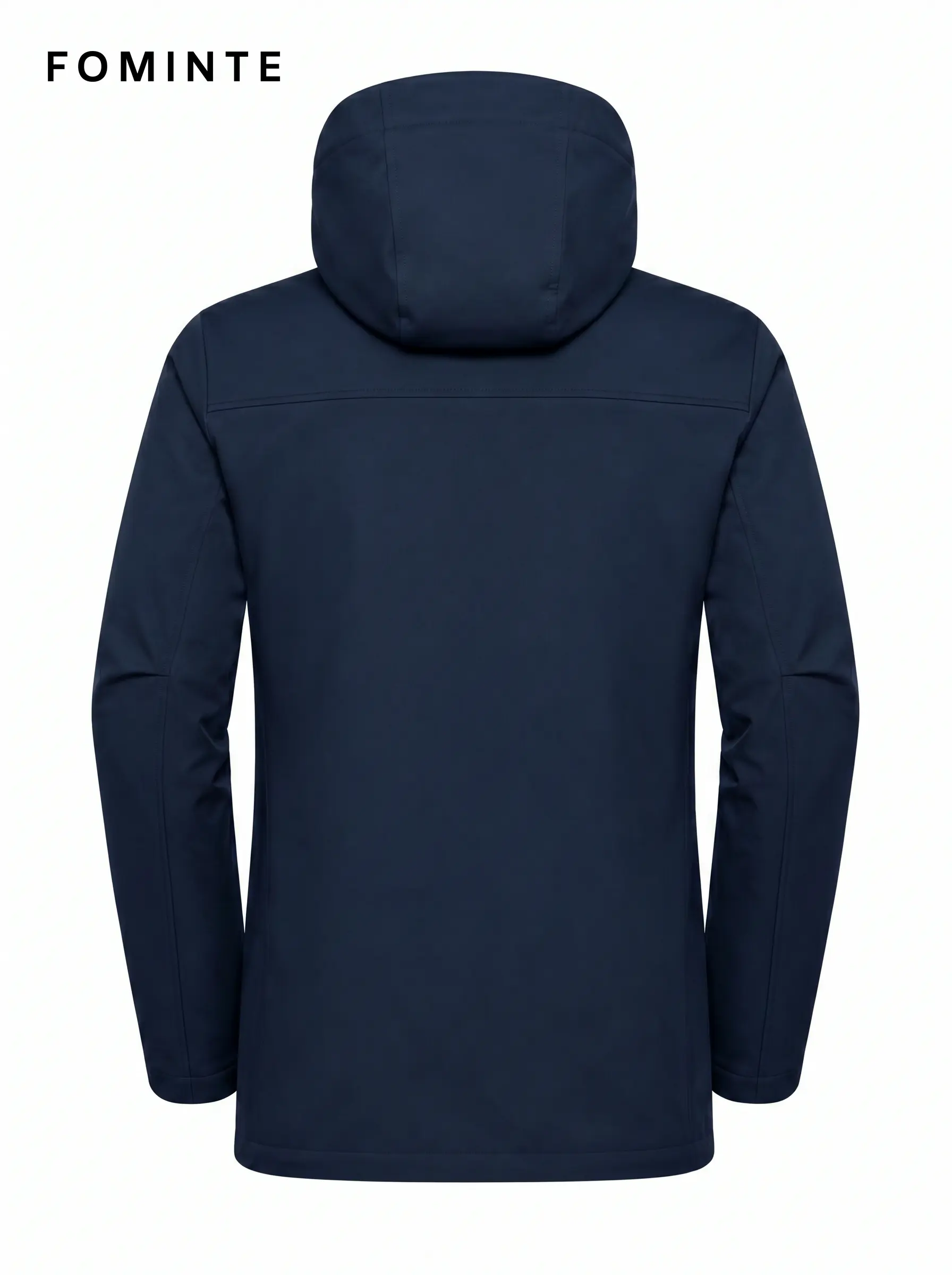 Men's Navy Hooded Softshell Hiking Jacket