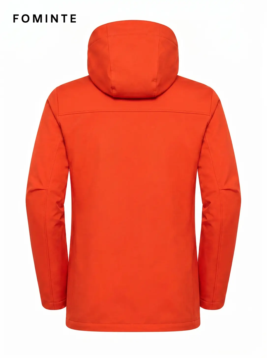 Men's Vermilion Red Hooded Softshell Hiking Jacket
