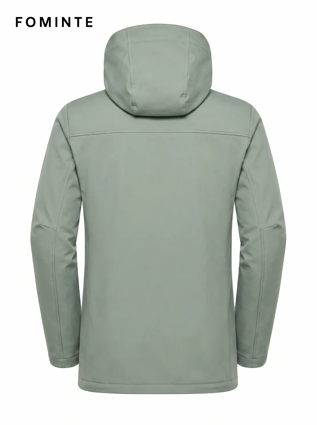 Men's Mist Green Hooded Softshell Hiking Jacket