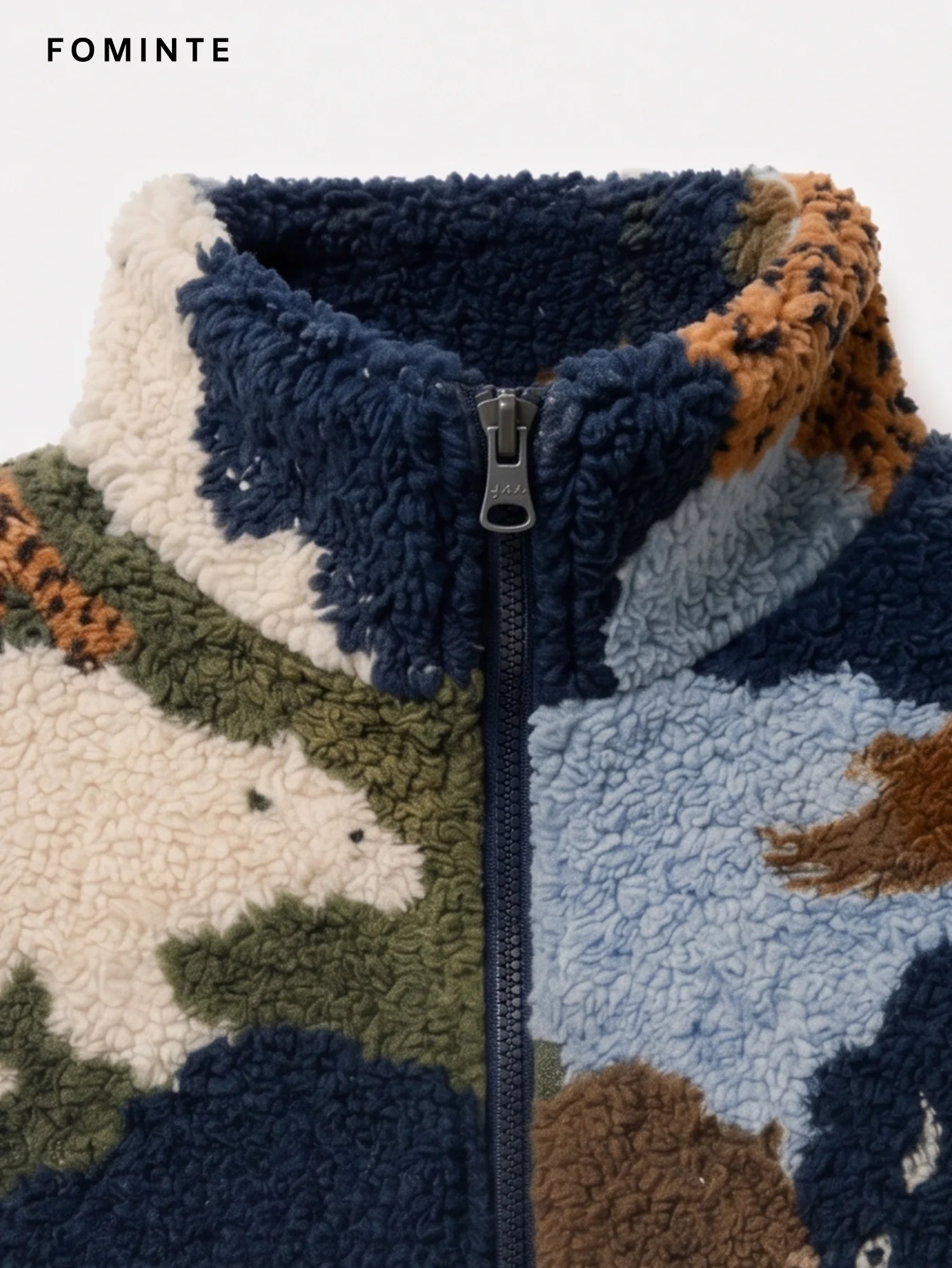 Fleece Stand Collar Vest - All-Over Print Wholesale Custom Sportswear - FM0802000400-3