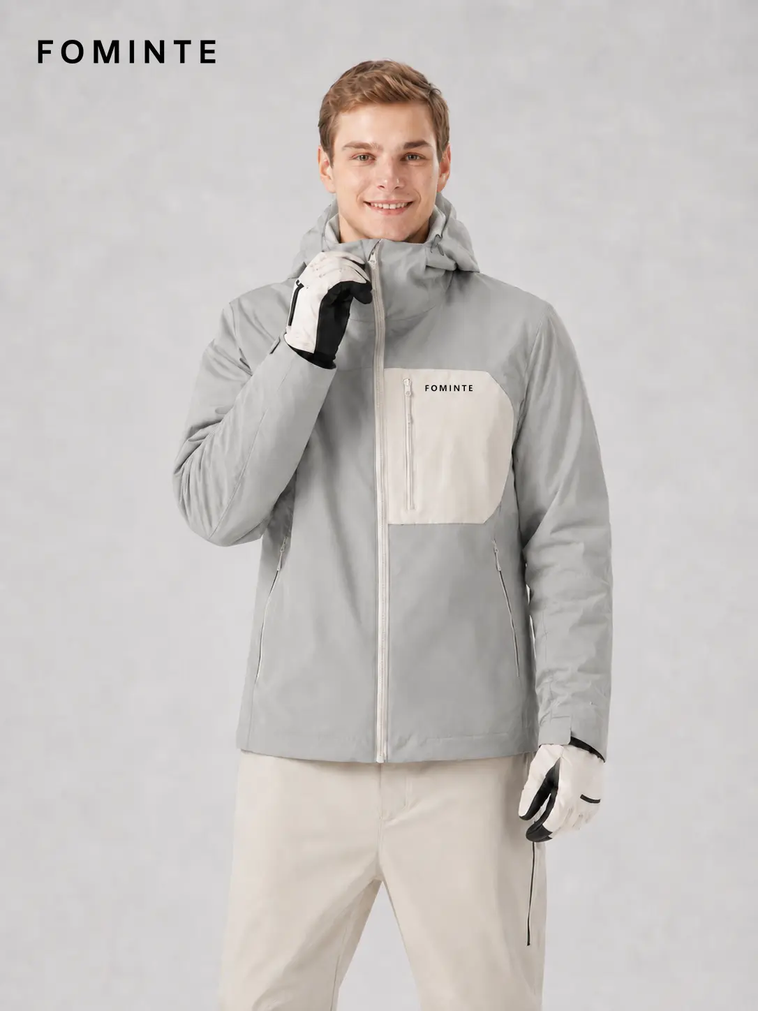 Unisex Sage Green Hooded Cycling Softshell Jacket