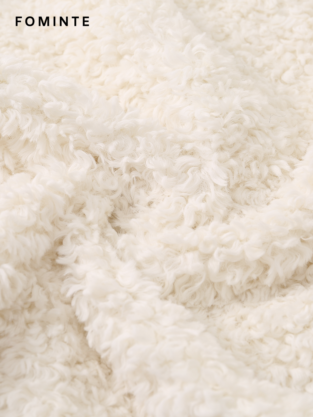Wholesale Cropped Teddy Fleece Jacket with Faux Fox Fur - FM0202000065