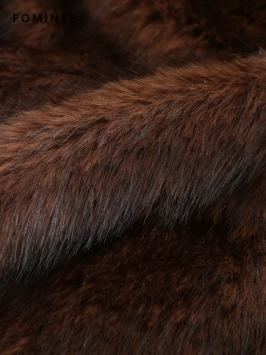 Wholesale Faux Mink Fur Short Coat (Brown) - FM0202000063