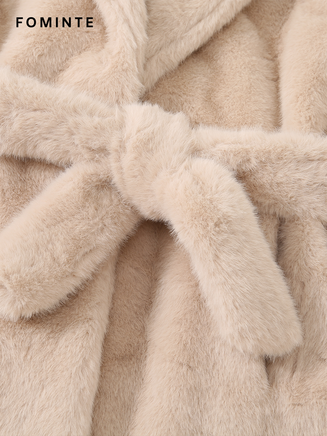 Wholesale Faux Fox Fur Notched Collar Jacket - FM0202000064