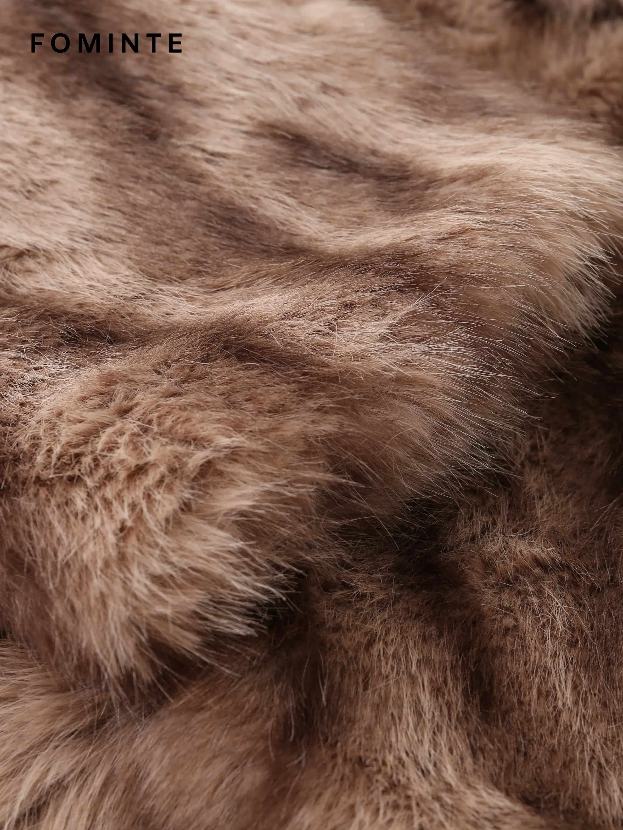Wholesale Striped Faux Fur Jacket - FM0202000057