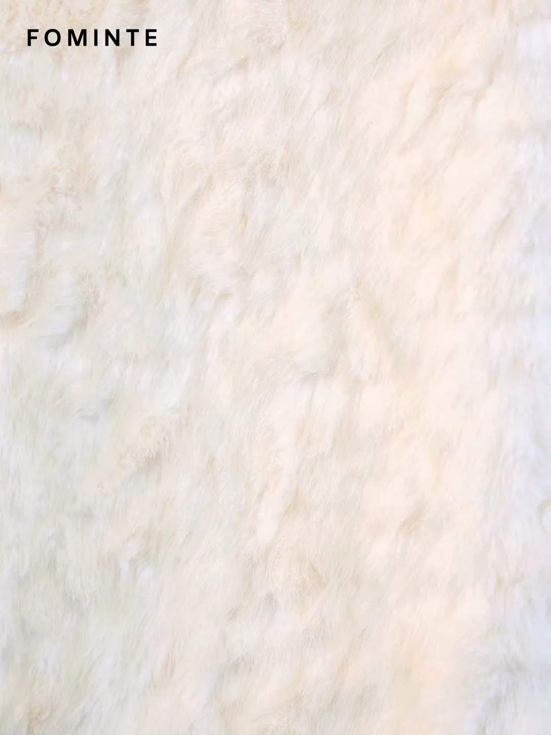 White Long Faux Fur Cardigan Coat wholesale