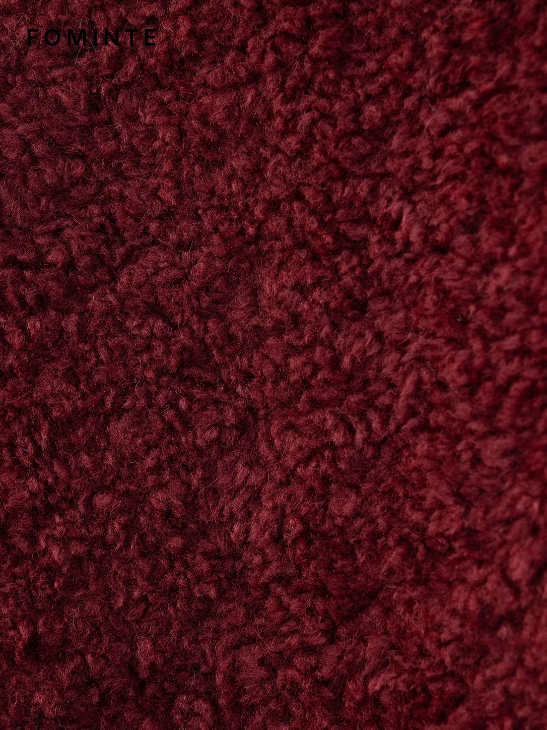 Red Double-Breasted Faux Fur Peacoat Wholesale