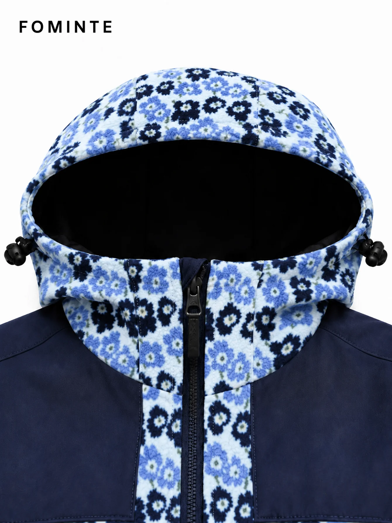 Fleece Outdoor Spliced Windbreaker - All-Over Print Wholesale Custom Sportswear - FM0801000412-5