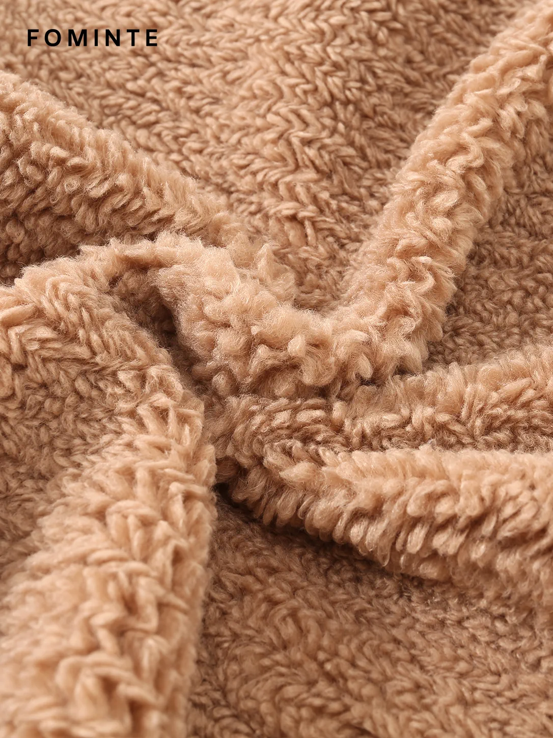 WholesaleTeddy Sherpa Fleece Jacket (Camel/Brown) - FM0302000074