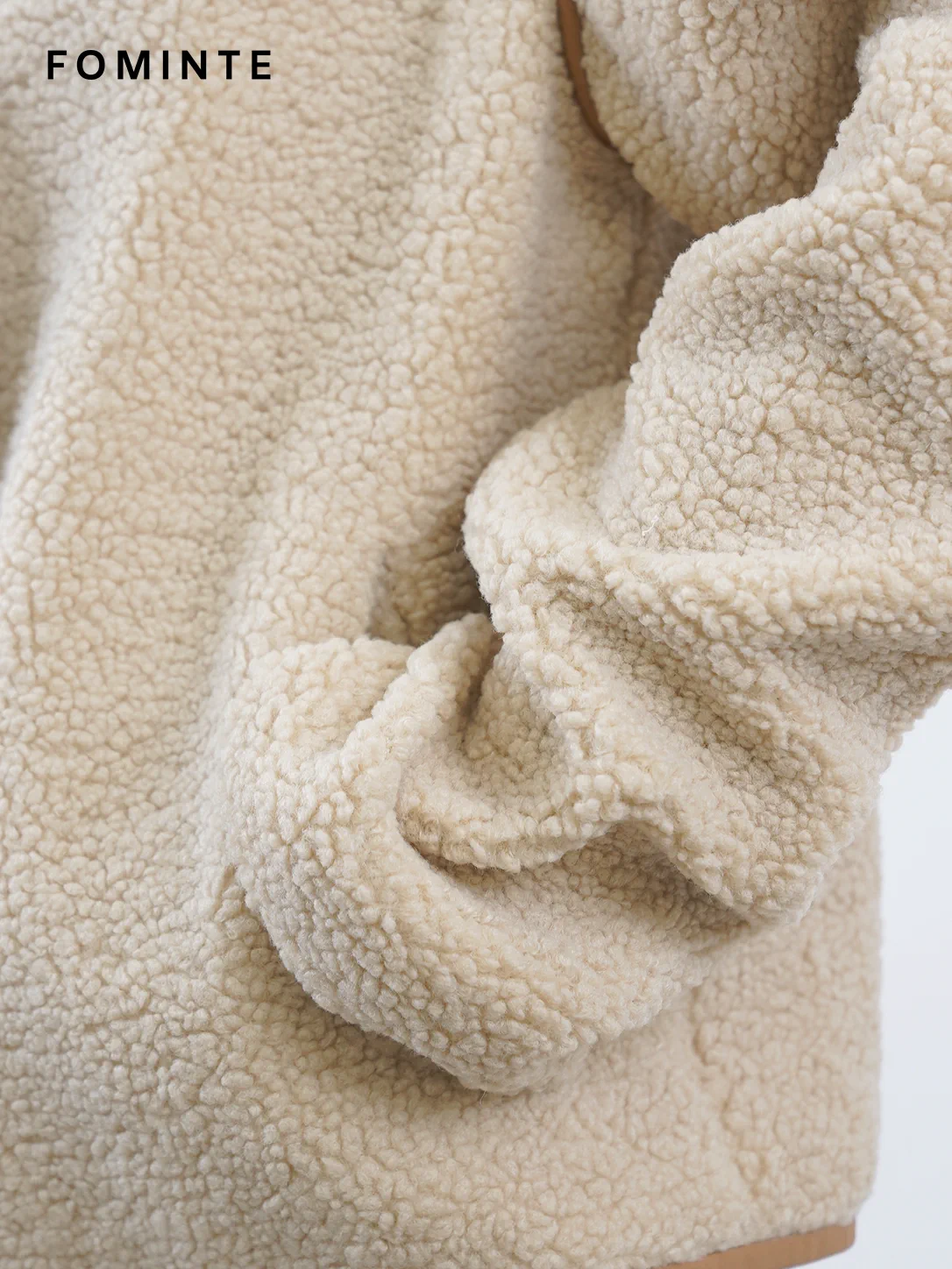 WholesaleHigh-Pile Sherpa Fleece Stand-Collar Jacket - S014100315