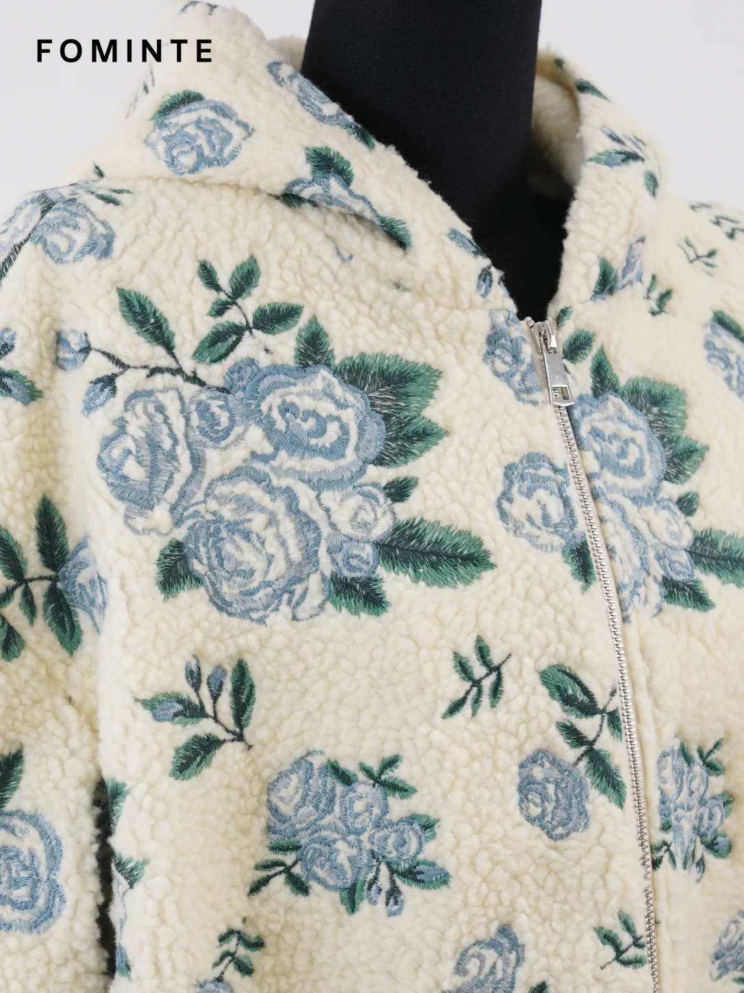 WholesaleHigh-Pile Sherpa Fleece Stand-Collar Jacket - S014100349