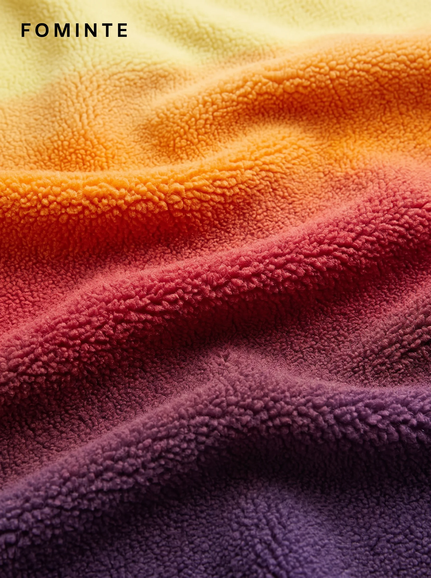 Sunset Gradient Quarter-Zip Fleece Pullover