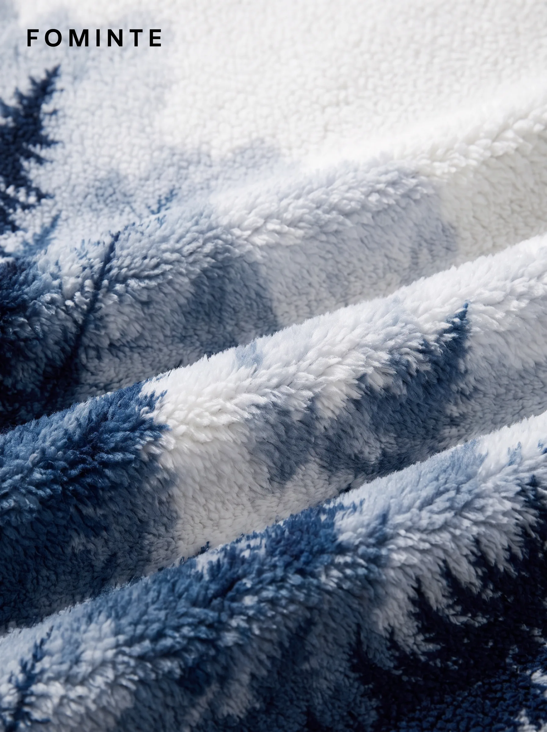 Blue Mountain Landscape Full-Zip Fleece Jacket