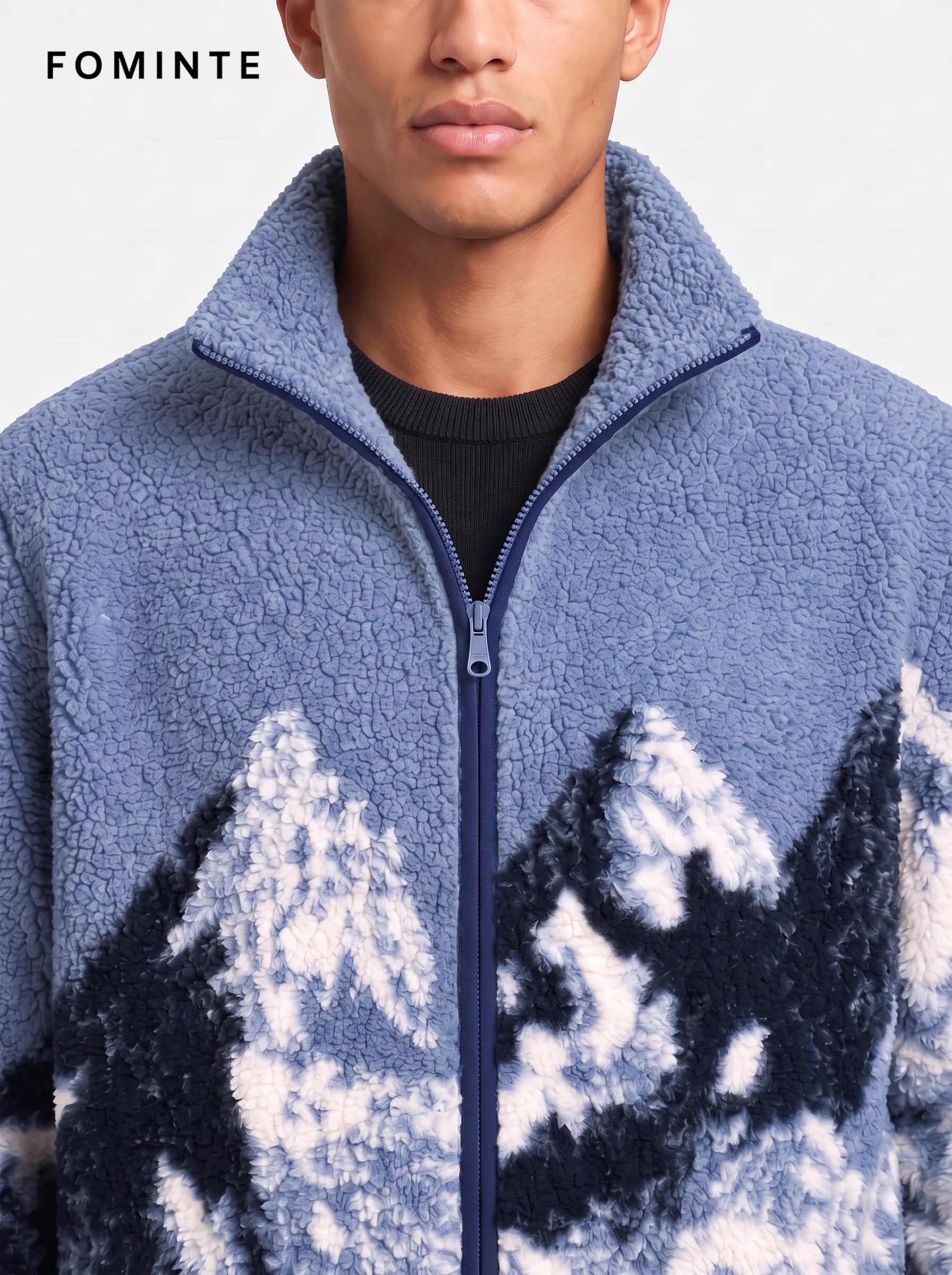 Men's Dual-Tone Earth Utility Cargo Pocket Fleece Jacket