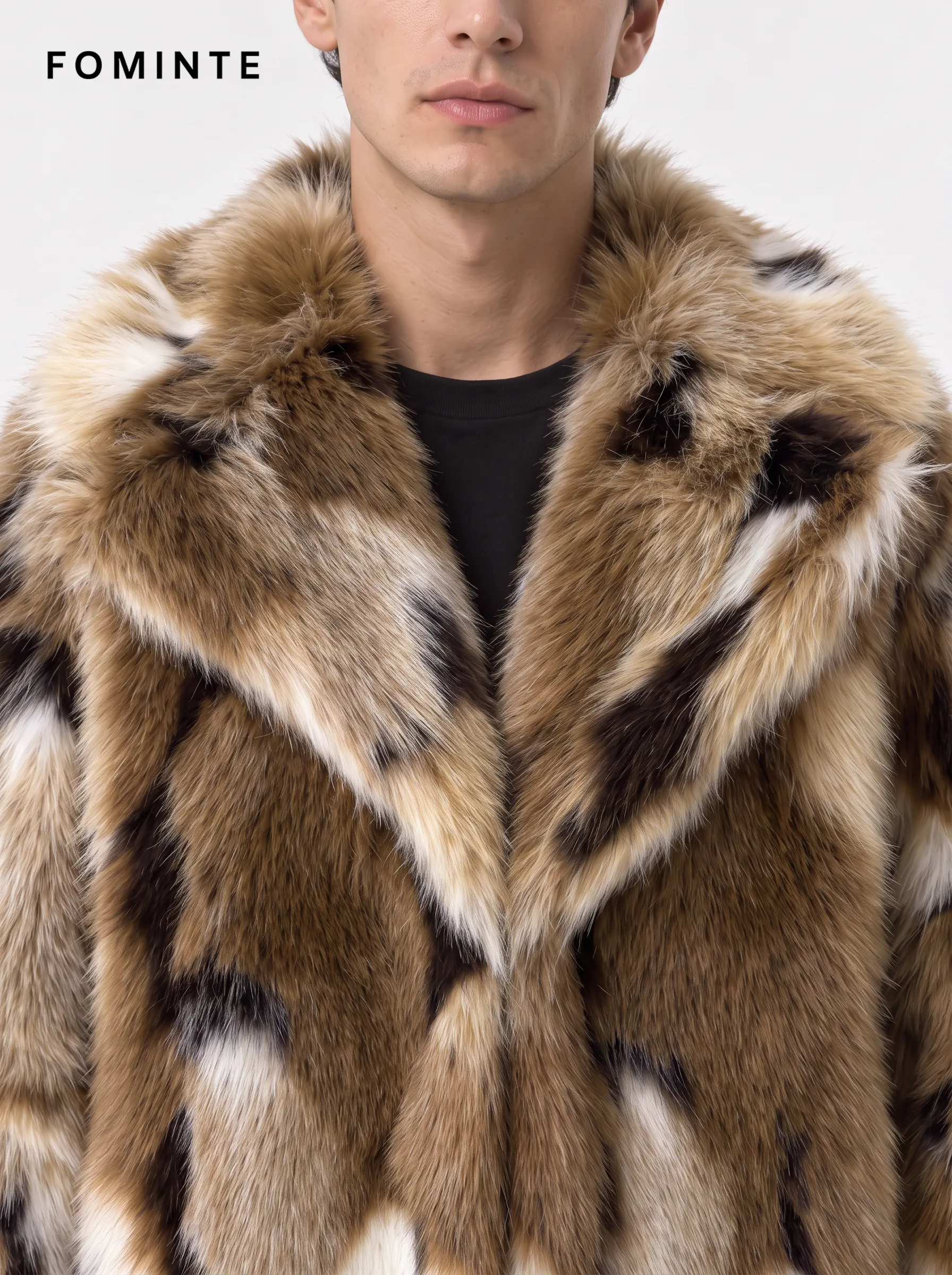 Dark Chocolate Hooded Heavyweight Faux Fur Parka