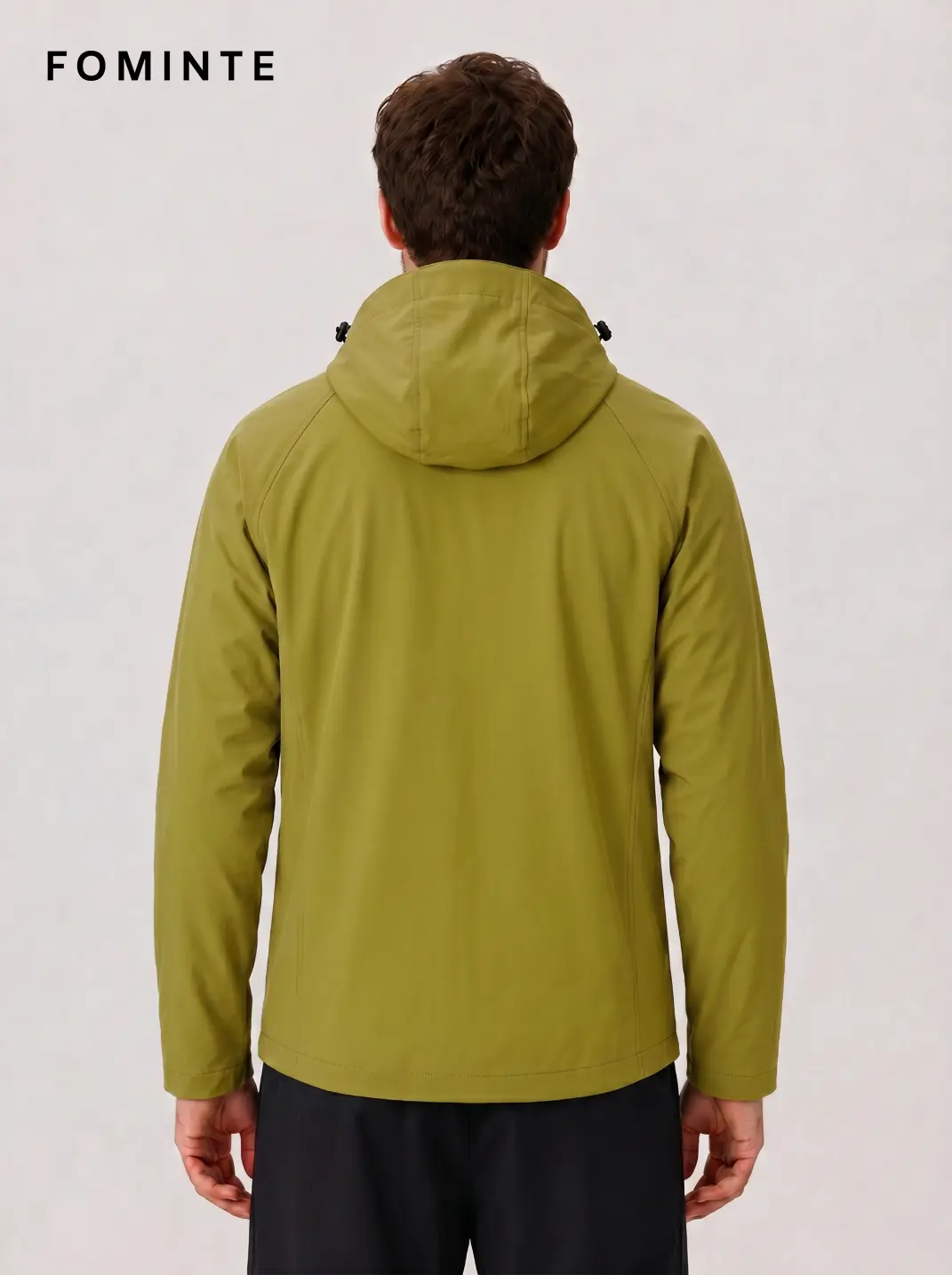 Men's Grass Green Hooded Softshell Jacket