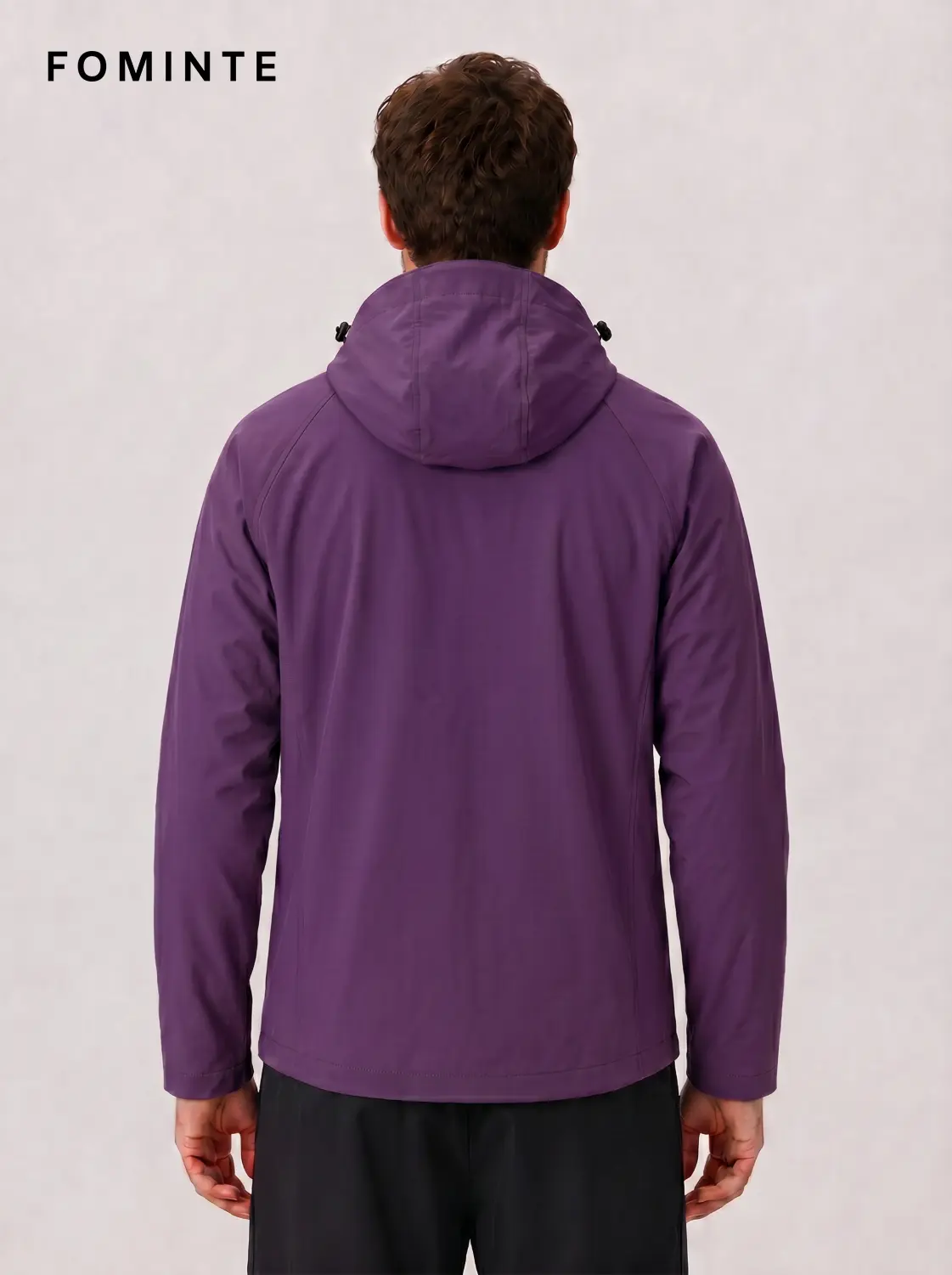 Men's Purple Hooded Softshell Jacket