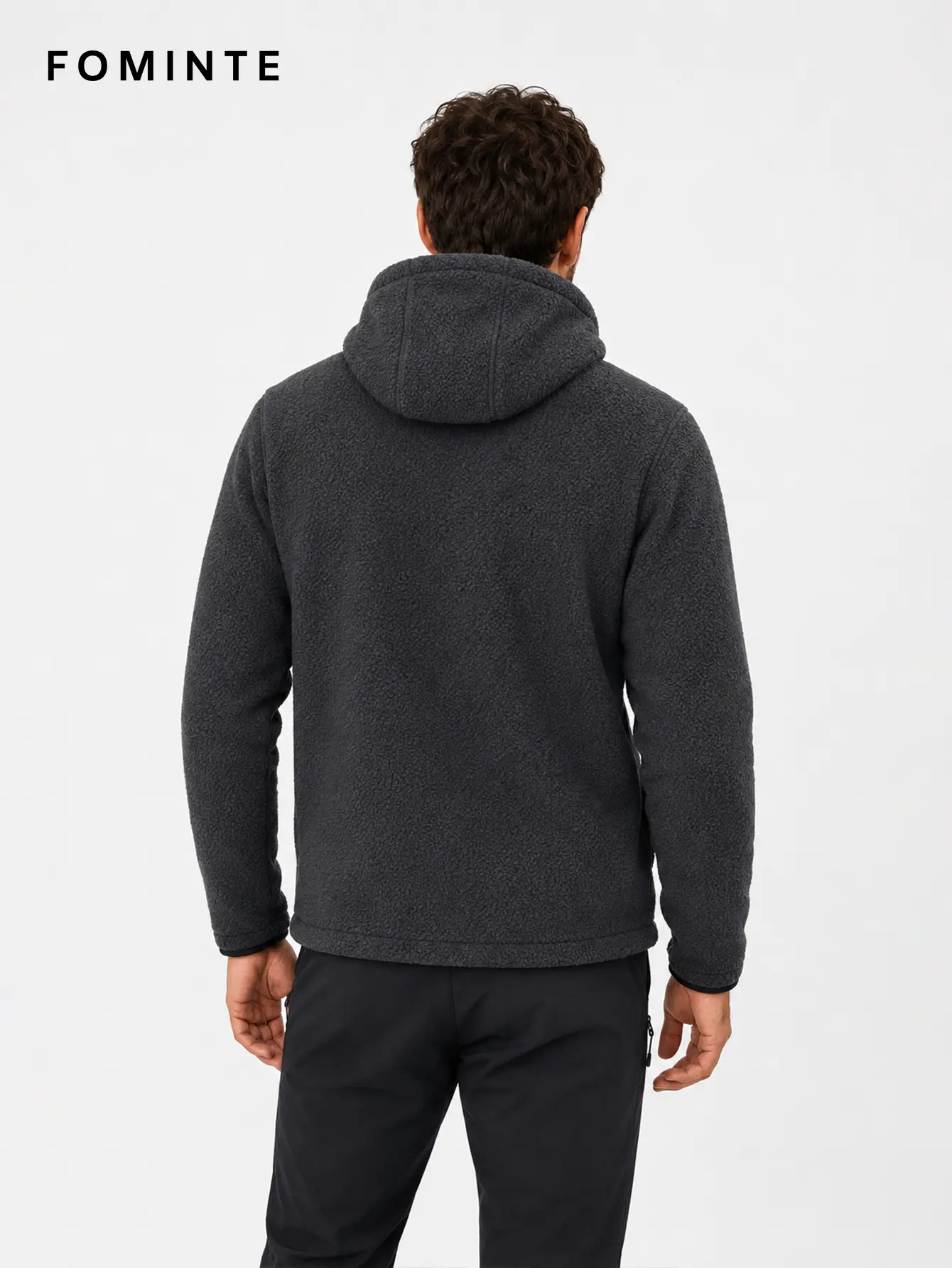 Men's Yukon Yellow Hooded Full-Zip Fleece Jacket
