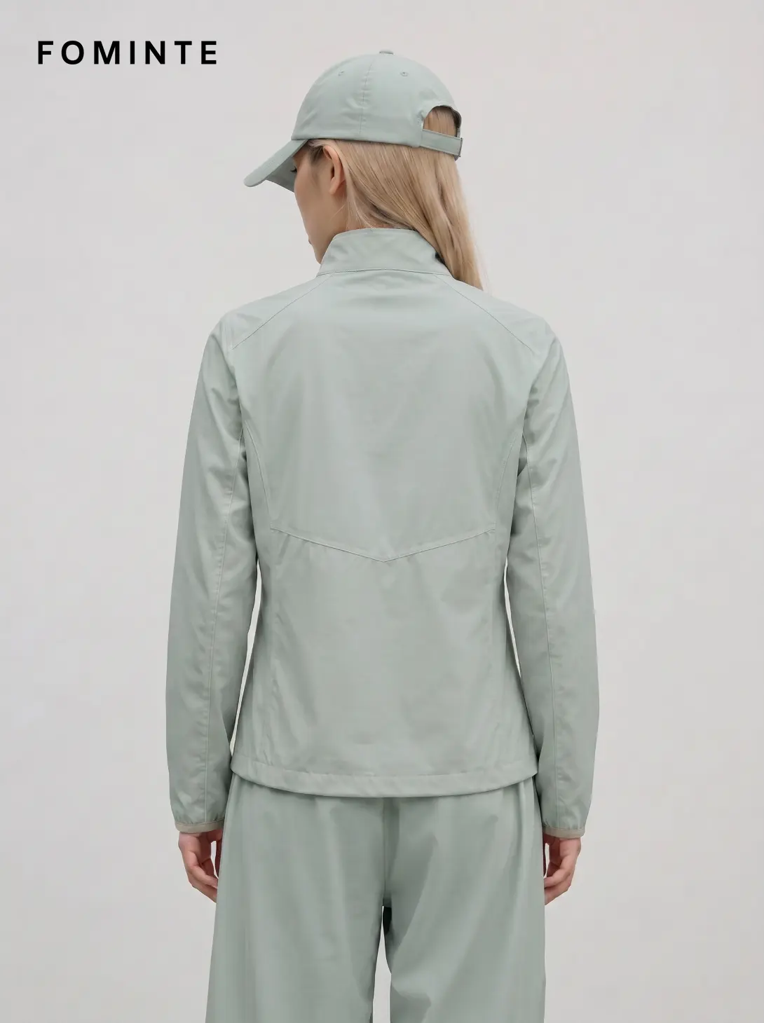 Women's Pasture Green Stand Collar Softshell Jacket