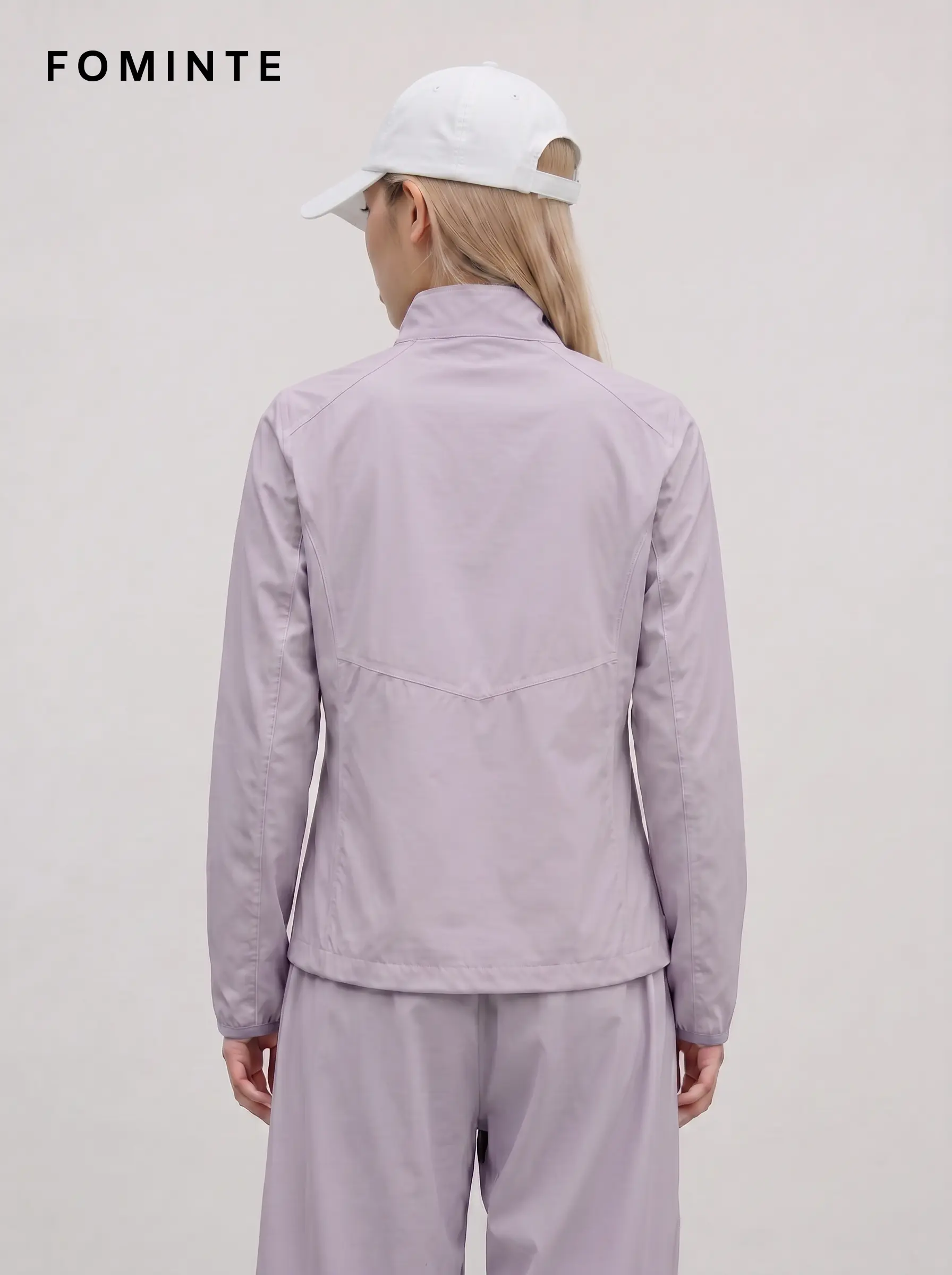Women's Dusk Purple Stand Collar Softshell Jacket