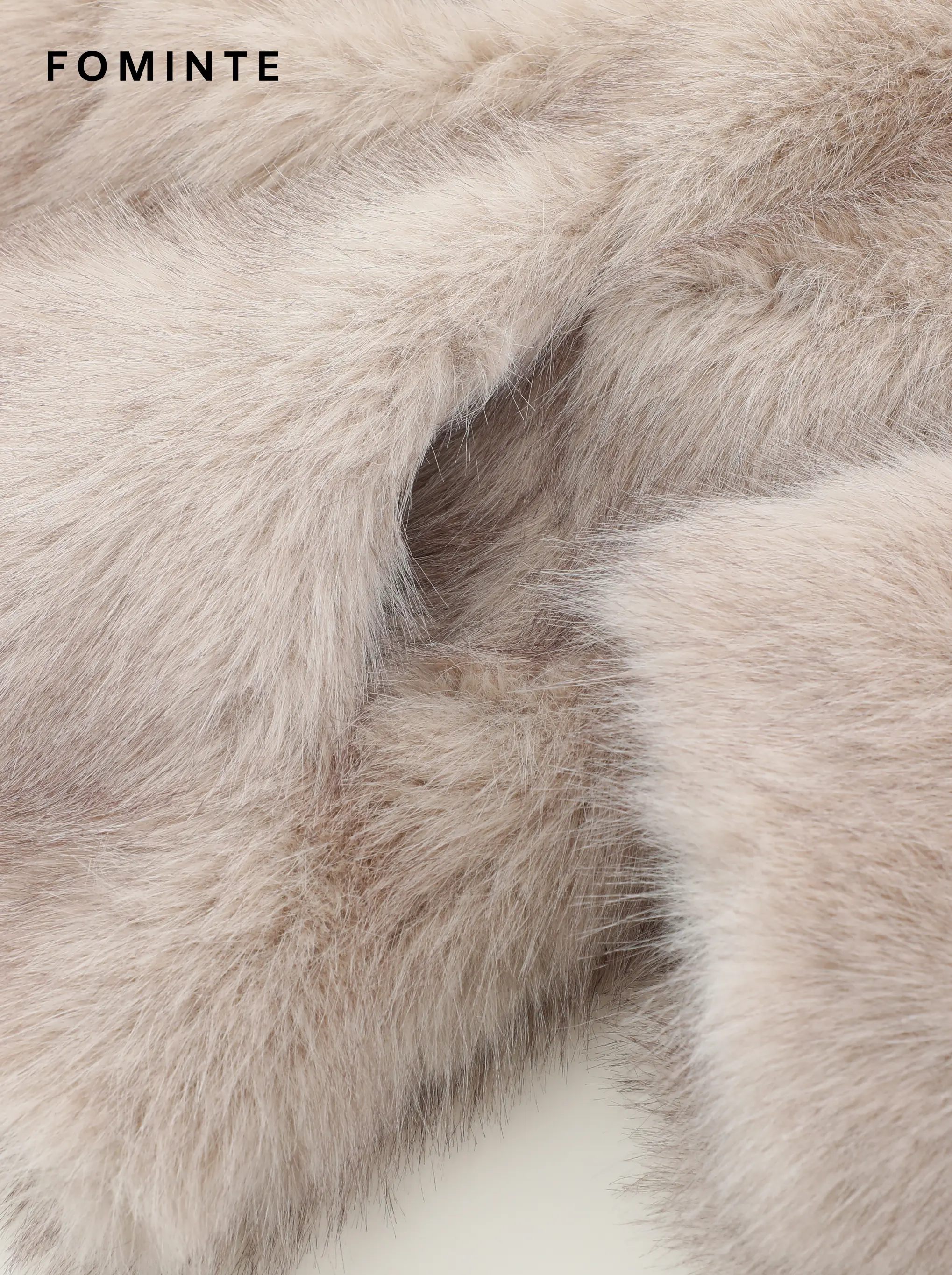 Wholesale Cropped Faux Mink Jacket with Snaps - FM0202000059