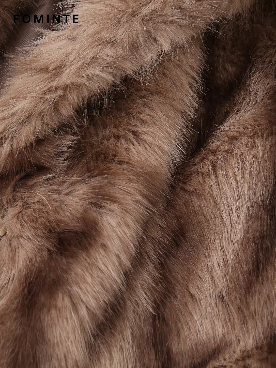 Wholesale Striped Faux Fur Jacket - FM0202000057