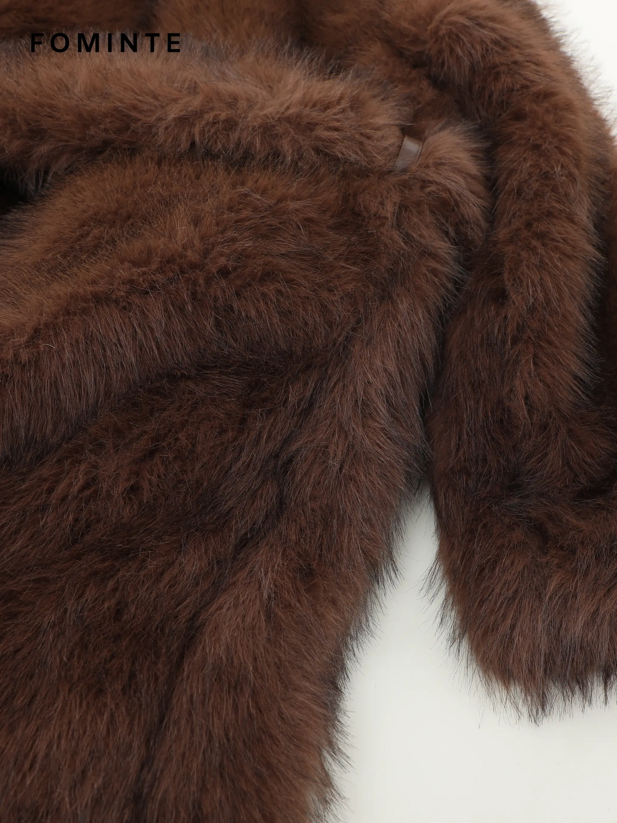 Wholesale Faux Angora Wrap Coat - FM0202000056