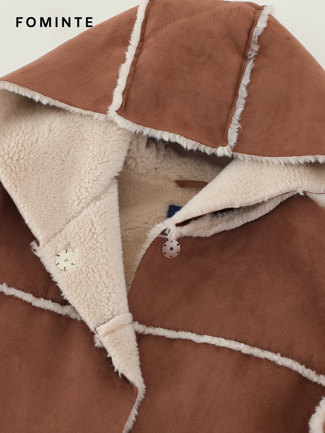 Wholesale Long Faux Shearling Duster Coat - FM0302000078