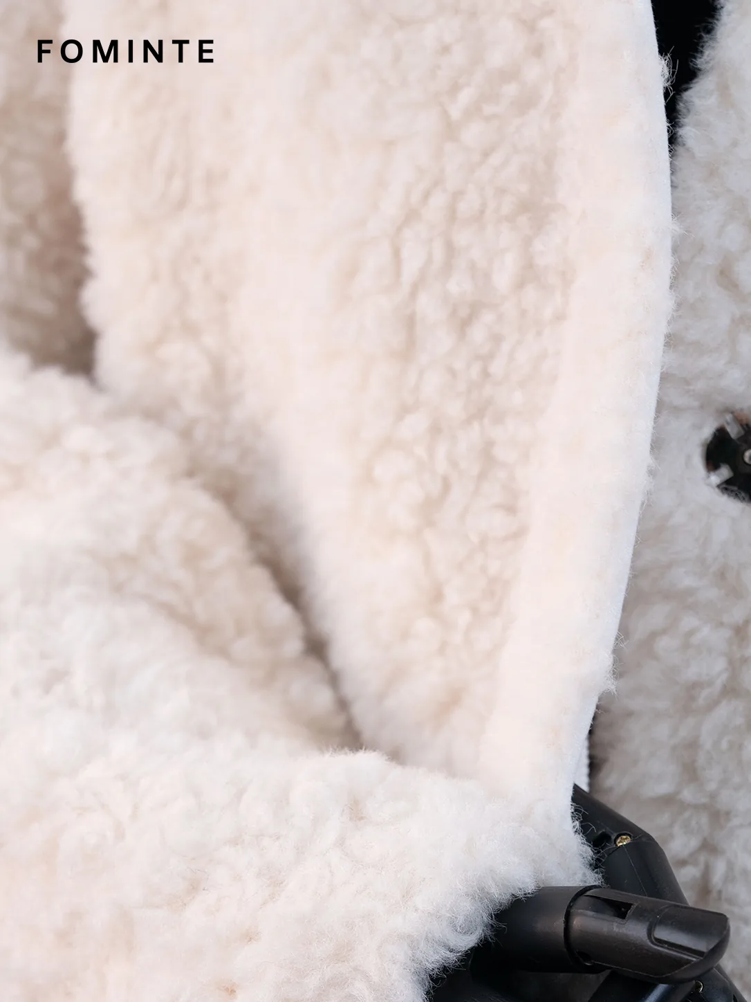 White Open-Front Faux Fur Coat Wholesale