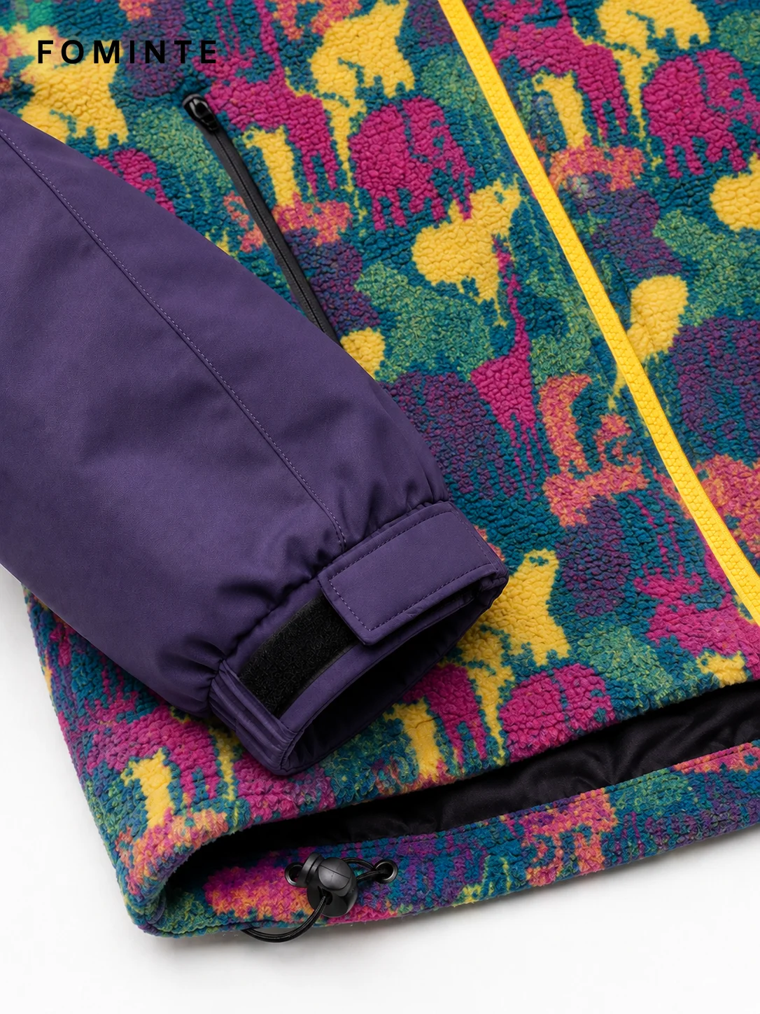 Fleece Outdoor Spliced Windbreaker - All-Over Print Wholesale Custom Sportswear - FM0801000411-5