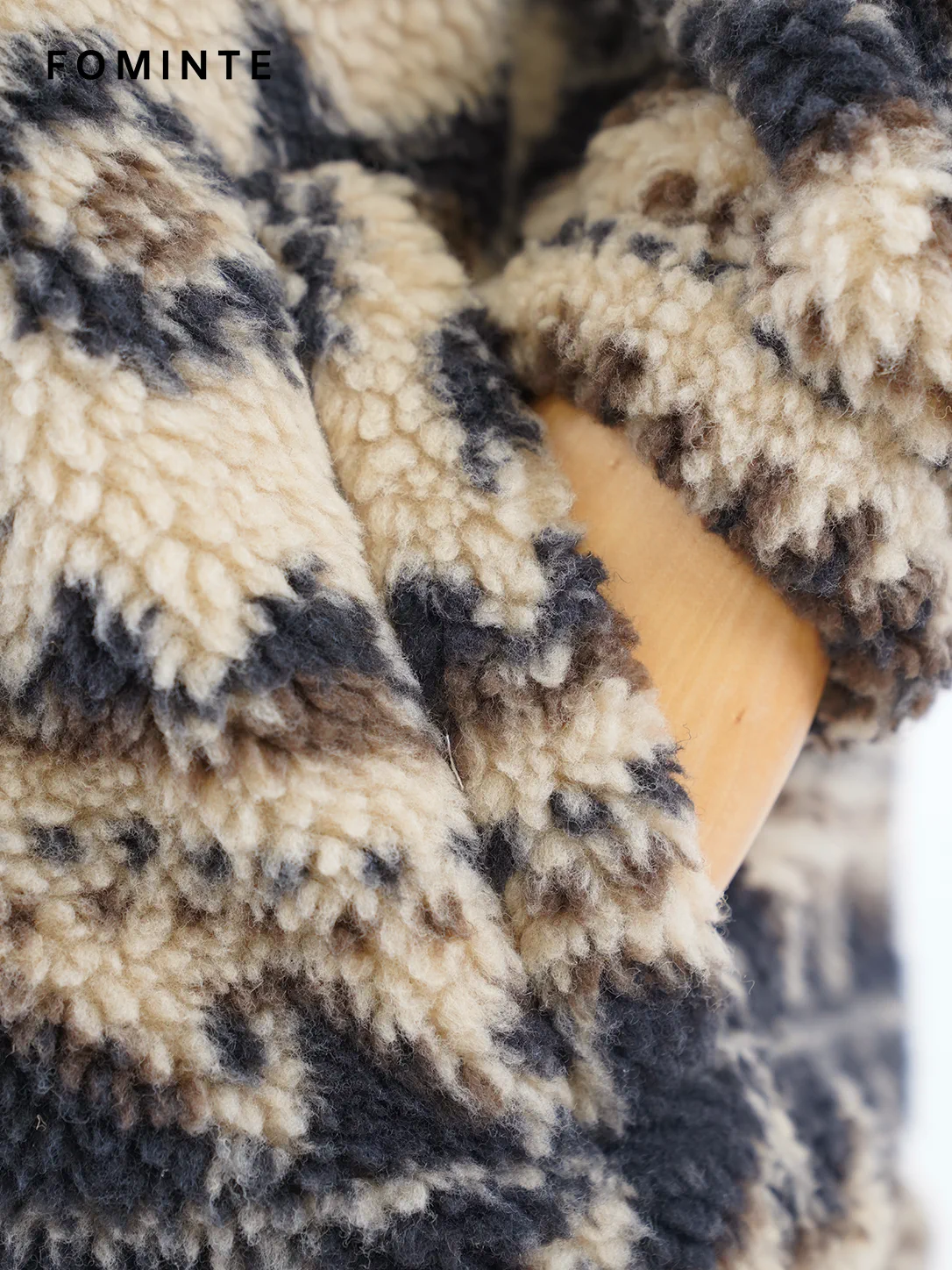 Vintage Paisley Print Half-Zip Sherpa Fleece Jacket