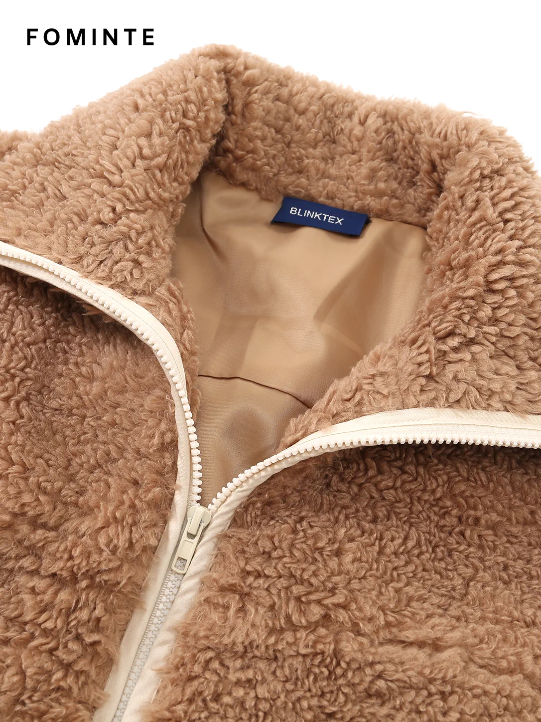 WholesaleTeddy Sherpa Fleece Jacket (Camel/Brown) - FM0302000074