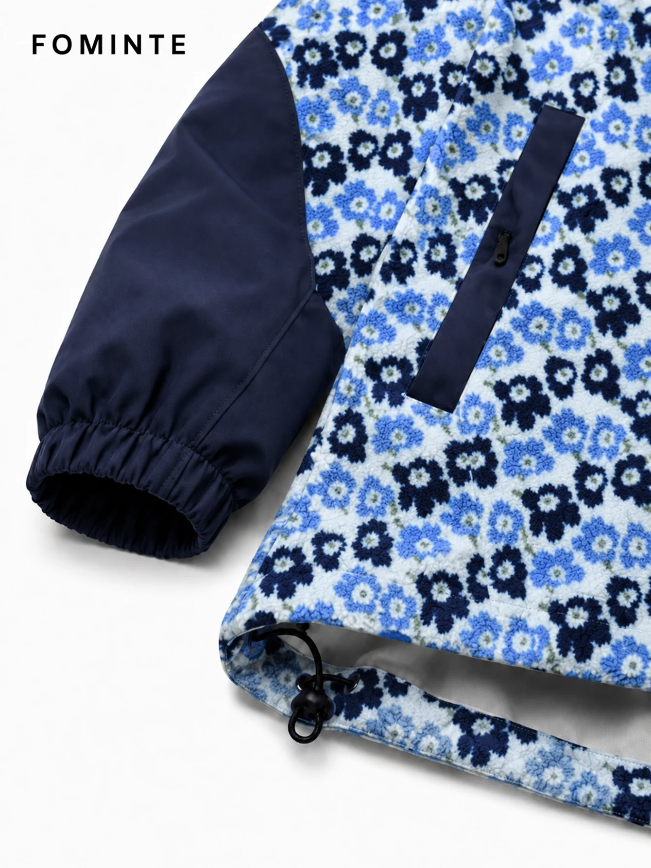 Fleece Outdoor Spliced Windbreaker - All-Over Print Wholesale Custom Sportswear - FM0801000412-5