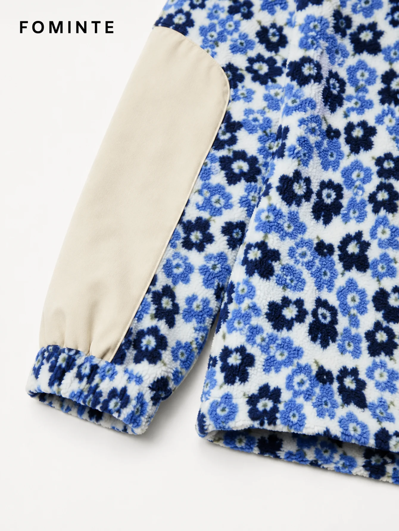 Fleece Outdoor Spliced Stand Collar Pullover - All-Over Print Wholesale Custom Sportswear - FM0801000412-6