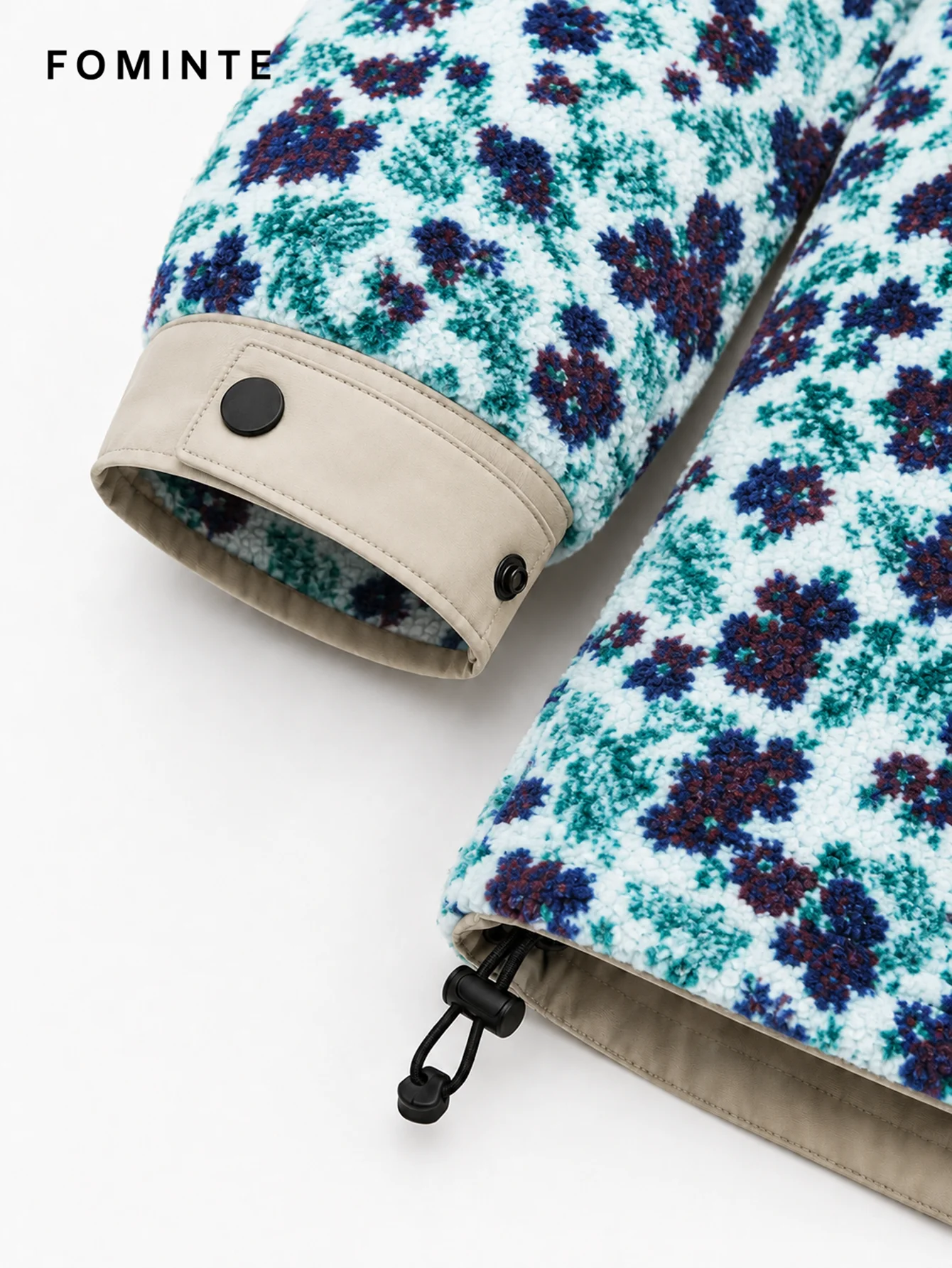 Fleece Outdoor Spliced Windbreaker - All-Over Print Wholesale Custom Sportswear - FM0801000413-5