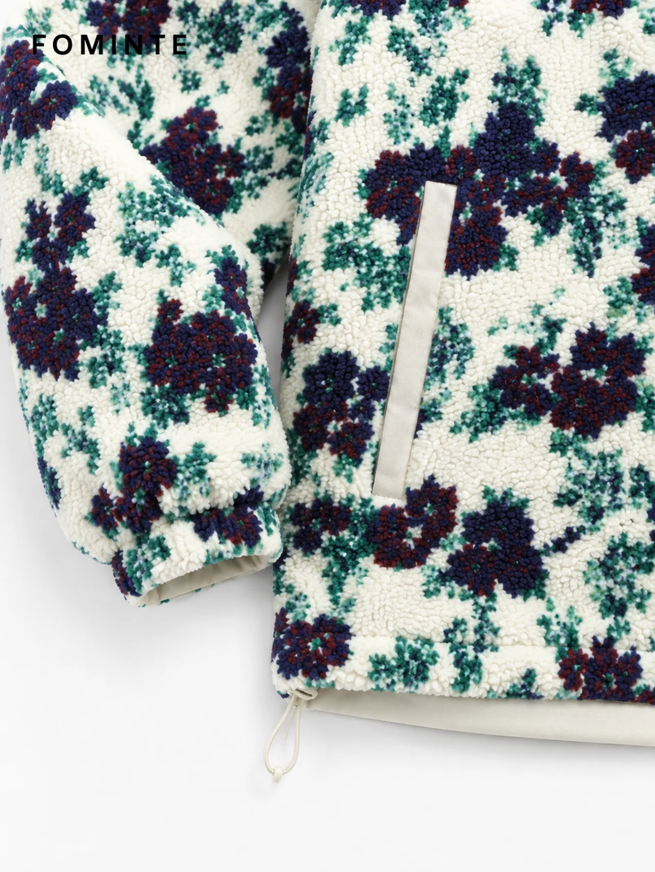 Fleece High Collar Full-Zip Jacket - All-Over Print Wholesale Custom Sportswear - FM0801000413-3