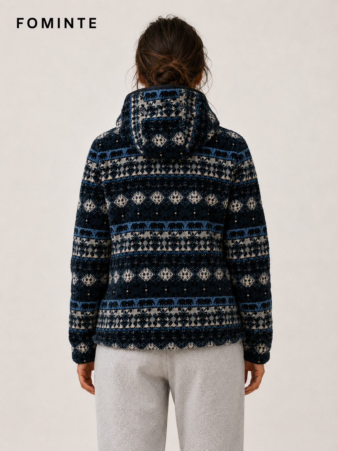 Blue Grey Fleece Jacket for Outdoor Apparel Collections