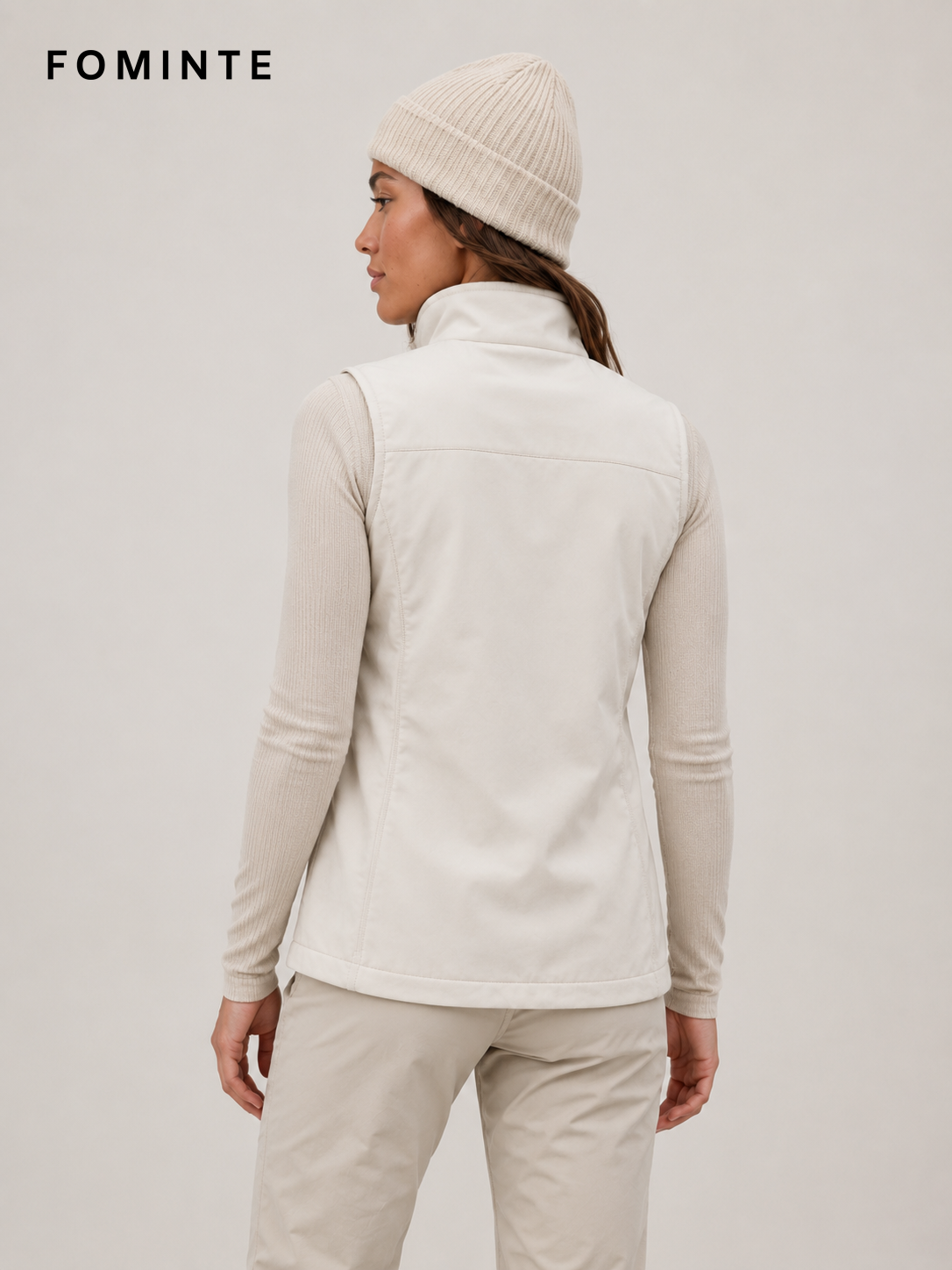Mist White Softshell Jacket for Outdoor Apparel Collections