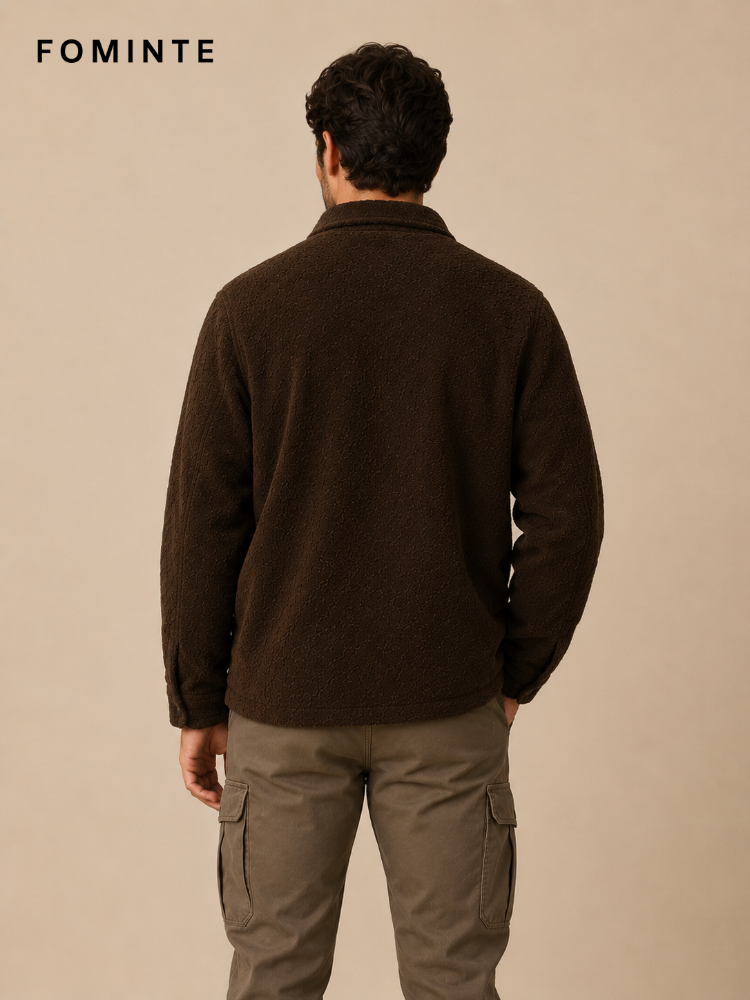 Dark Coffee Fleece Jacket for Outdoor Apparel Collections