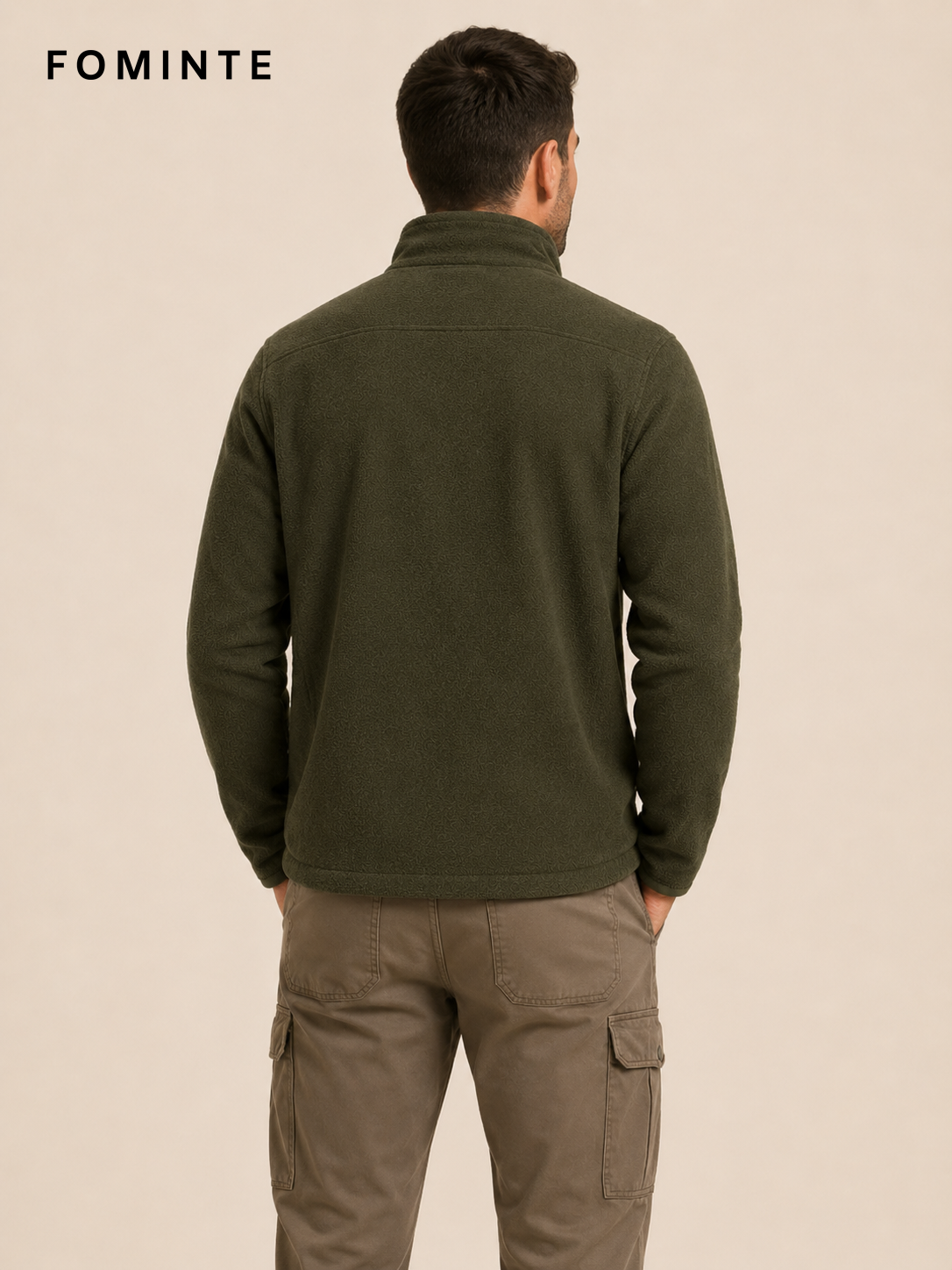 Dark Olive Fleece Jacket for Outdoor Apparel Collections