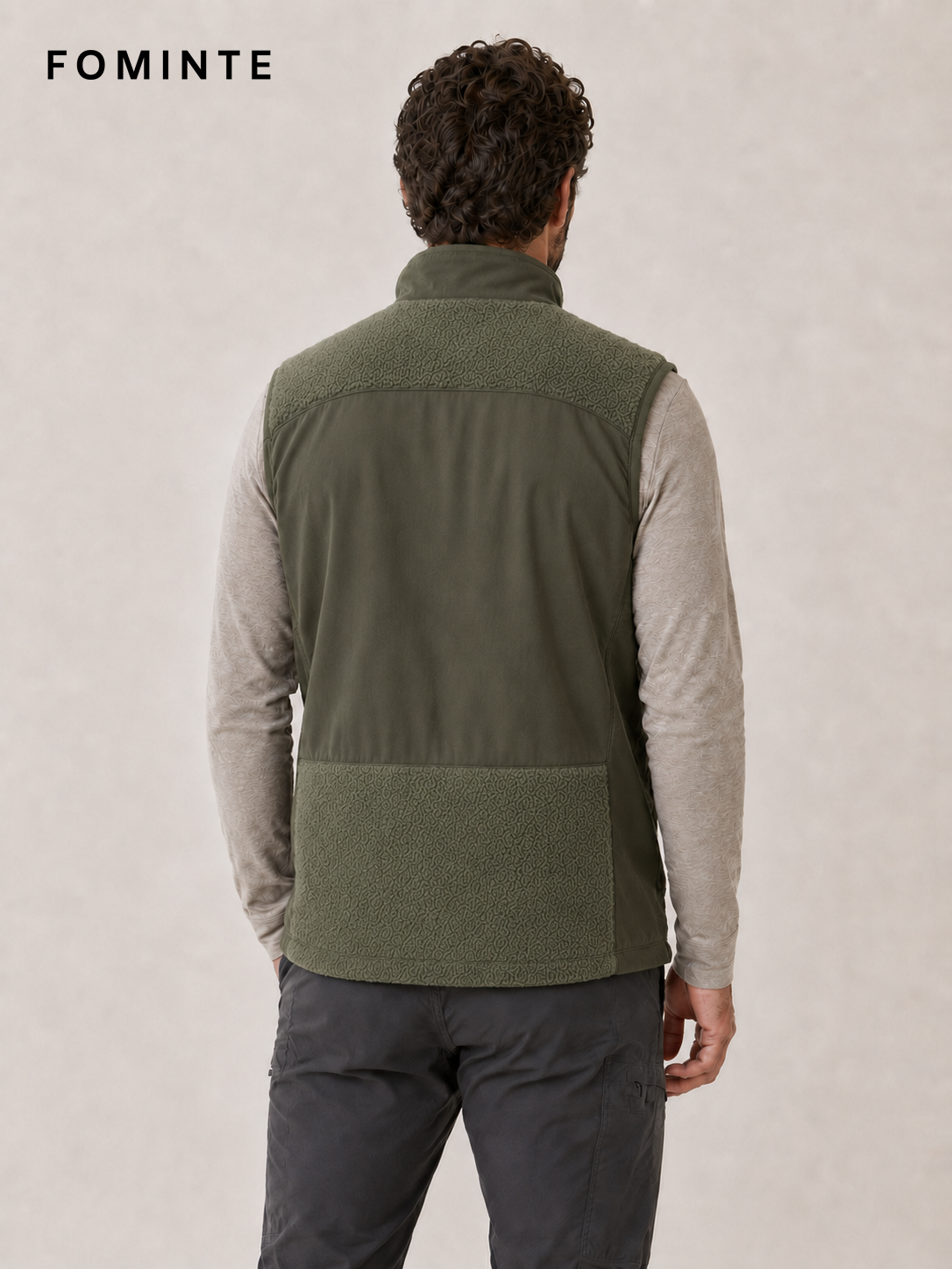 Olive Green Fleece Jacket for Outdoor Apparel Collections