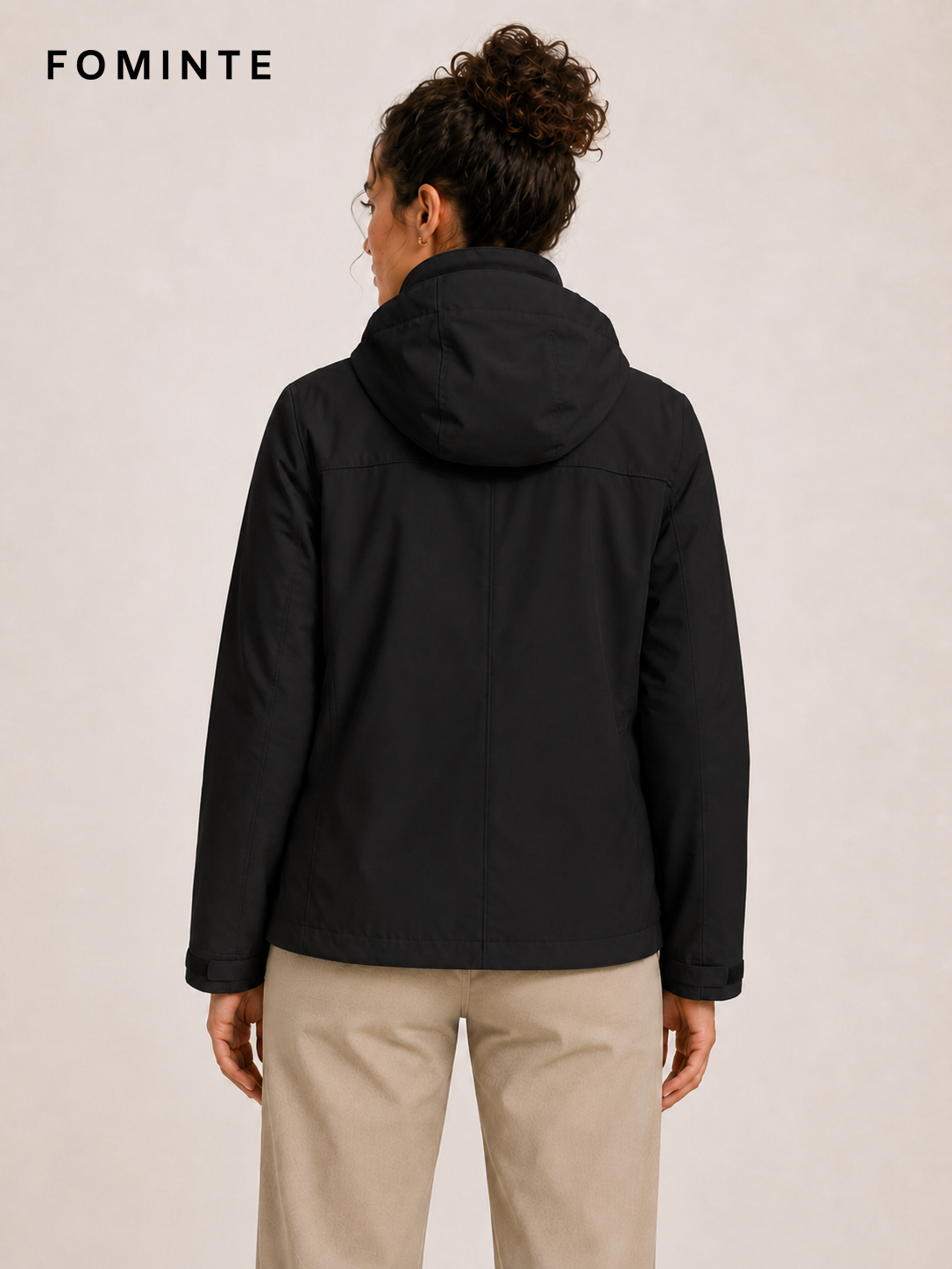 Black Men's Hooded Softshell Jacket Wholesale Custom Outerwear - FM0802000441-3